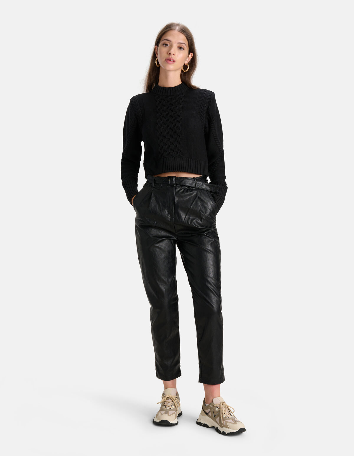 Vegane Lederhosen Schwarz SHOEBY WOMEN