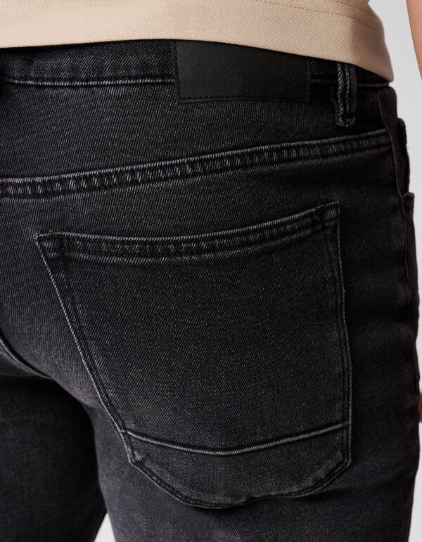 Gewaschene Straight Jeans Schwarz L32 SHOEBY MEN