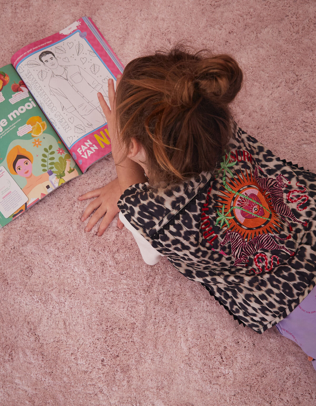 Leopard Printed Gilet Brown von Lizzy SHOEBY GIRLS
