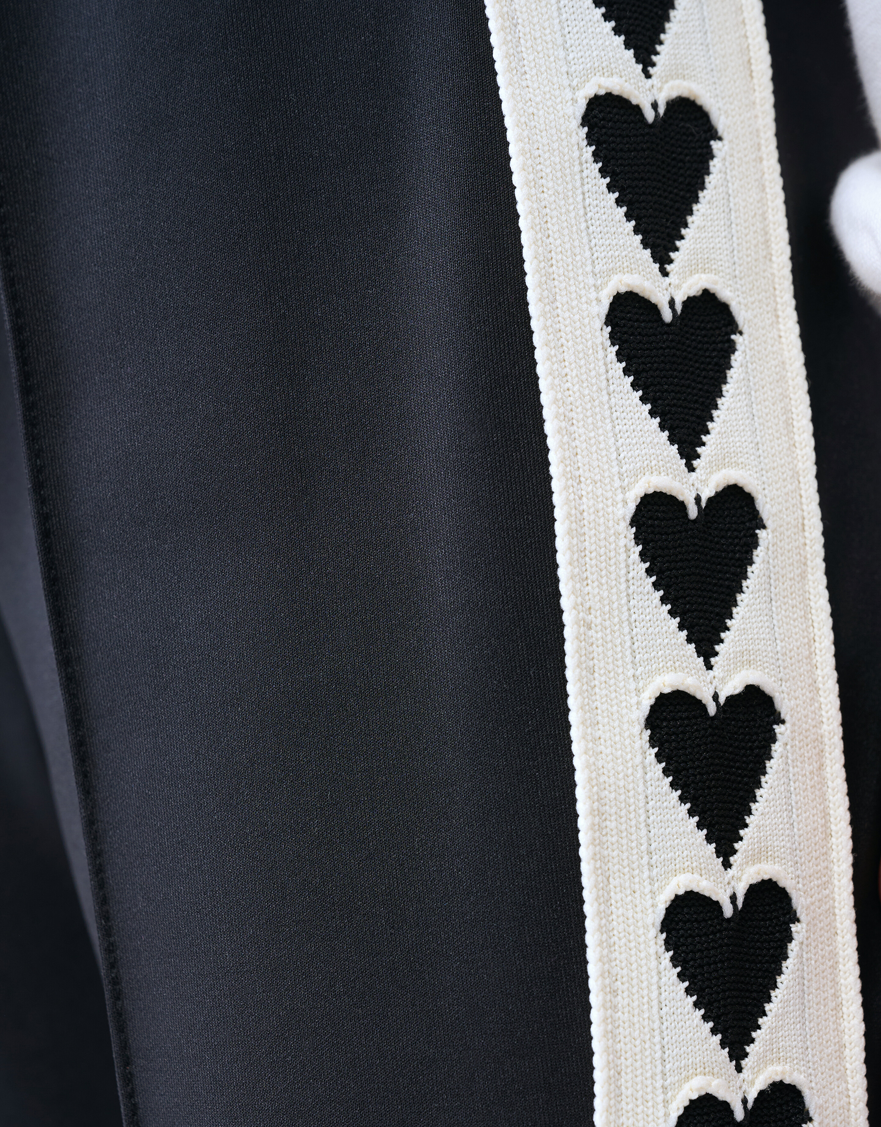 Sportliche Tape-Hose mit weitem Bein Schwar SHOEBY GIRLS