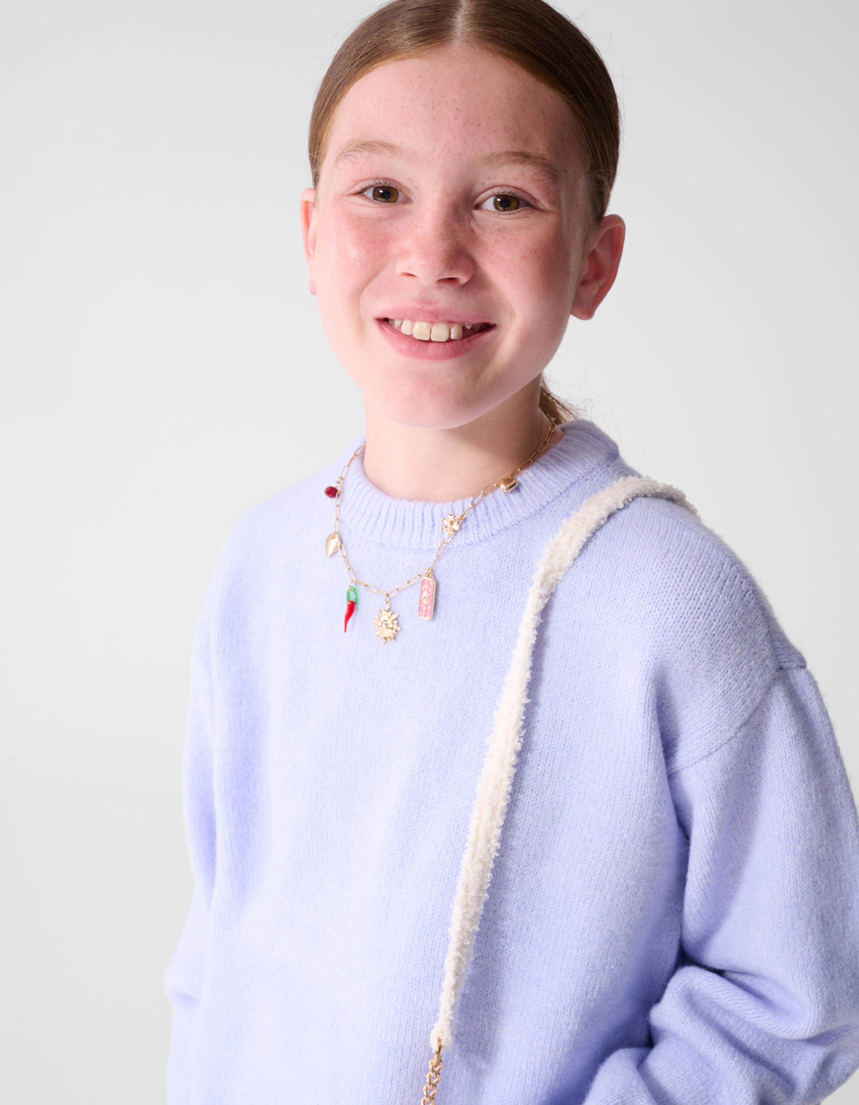 Strickpullover mit Schleife Lila SHOEBY GIRLS