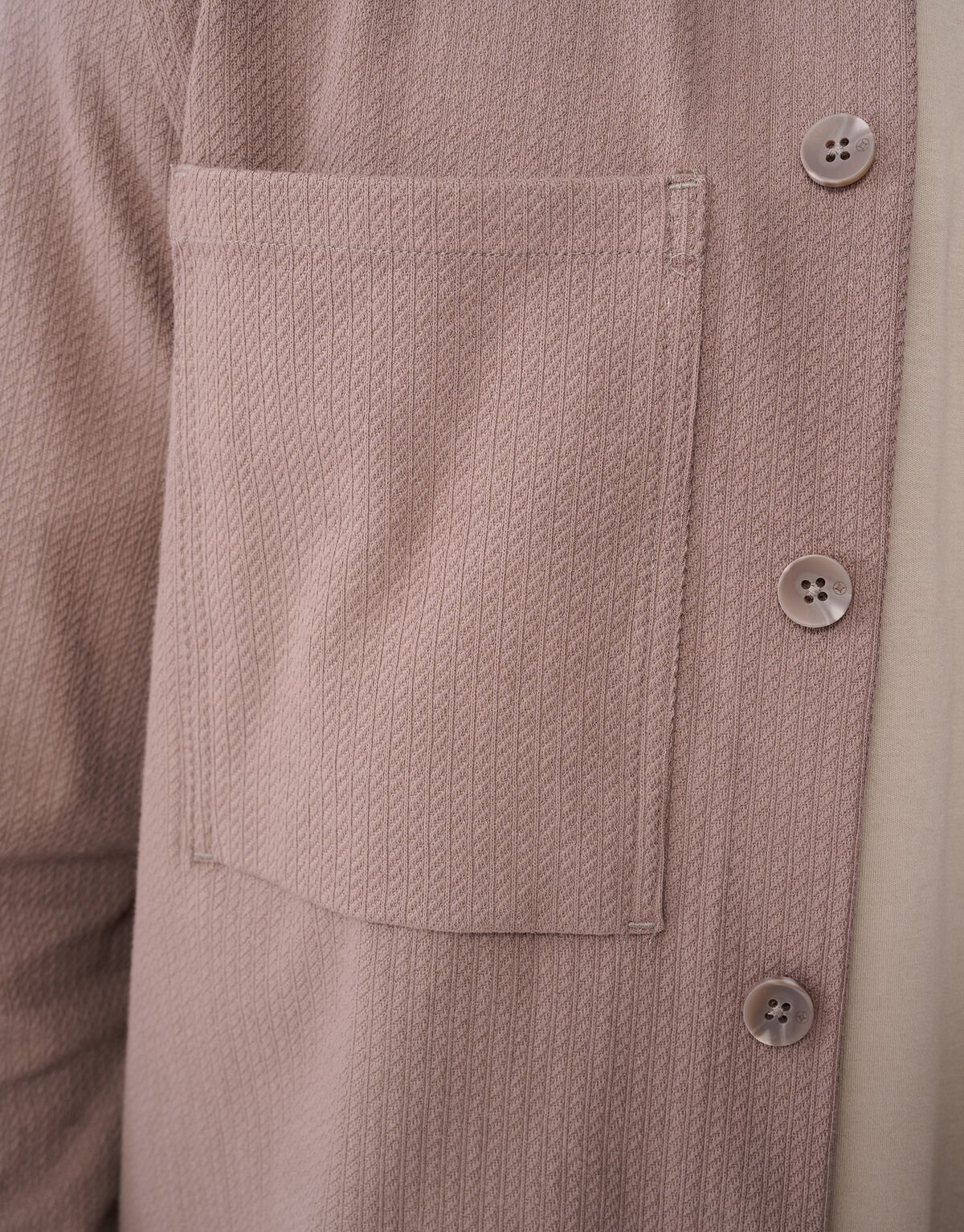 Strukturiertes Overshirt Hellbraun SHOEBY MEN