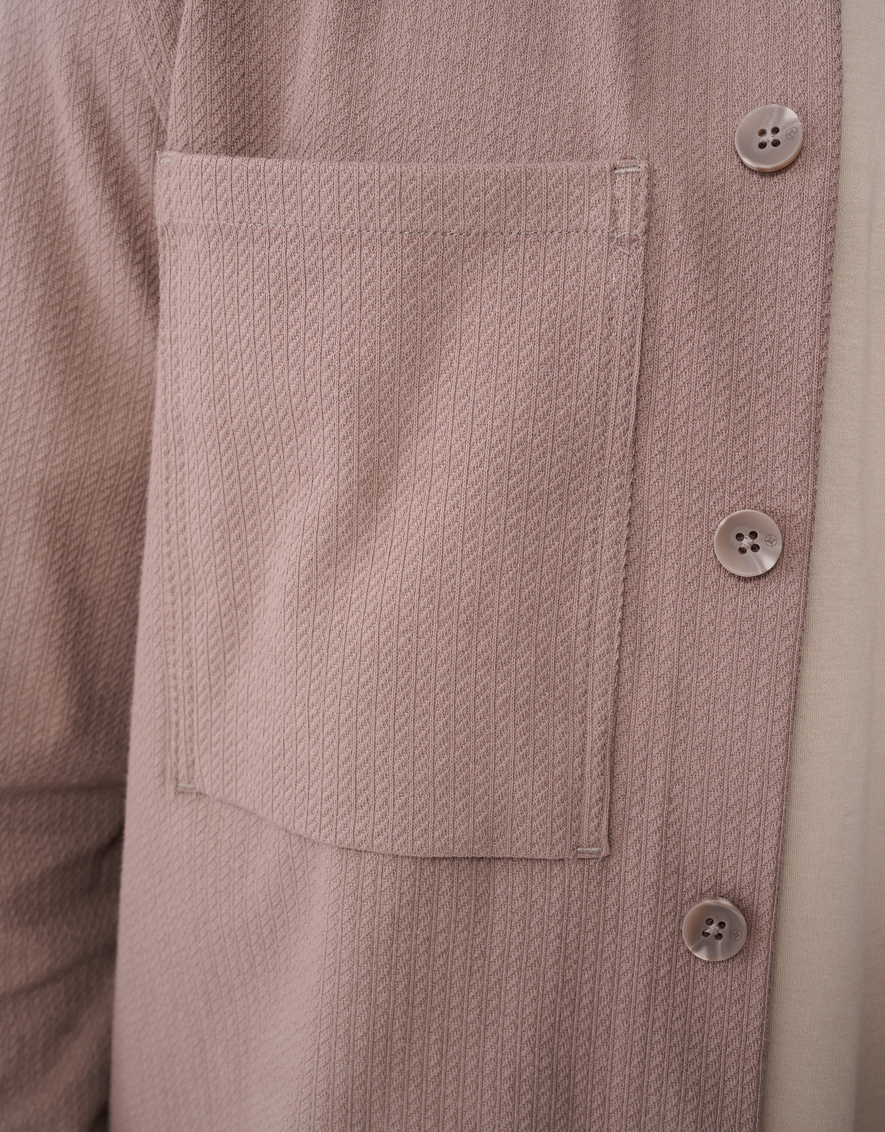 Strukturiertes Overshirt Hellbraun SHOEBY MEN