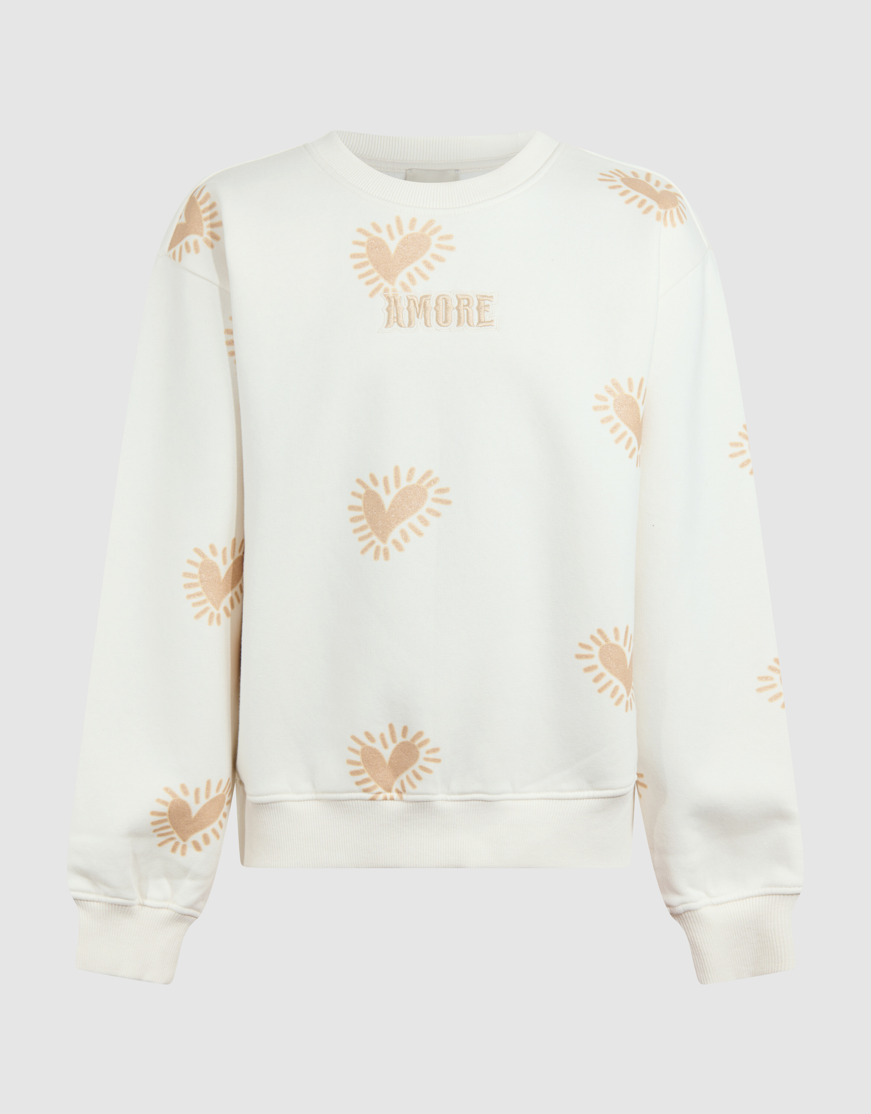 Amore Artwork Sweater Off-White SHOEBY GIRLS