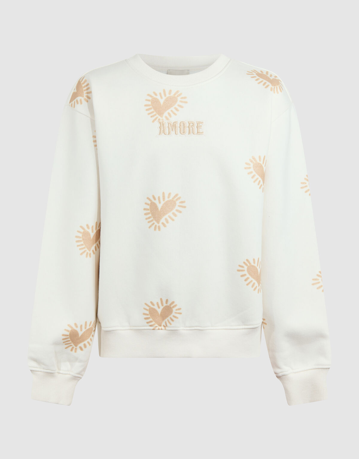 Amore Artwork Sweater Off-White SHOEBY GIRLS