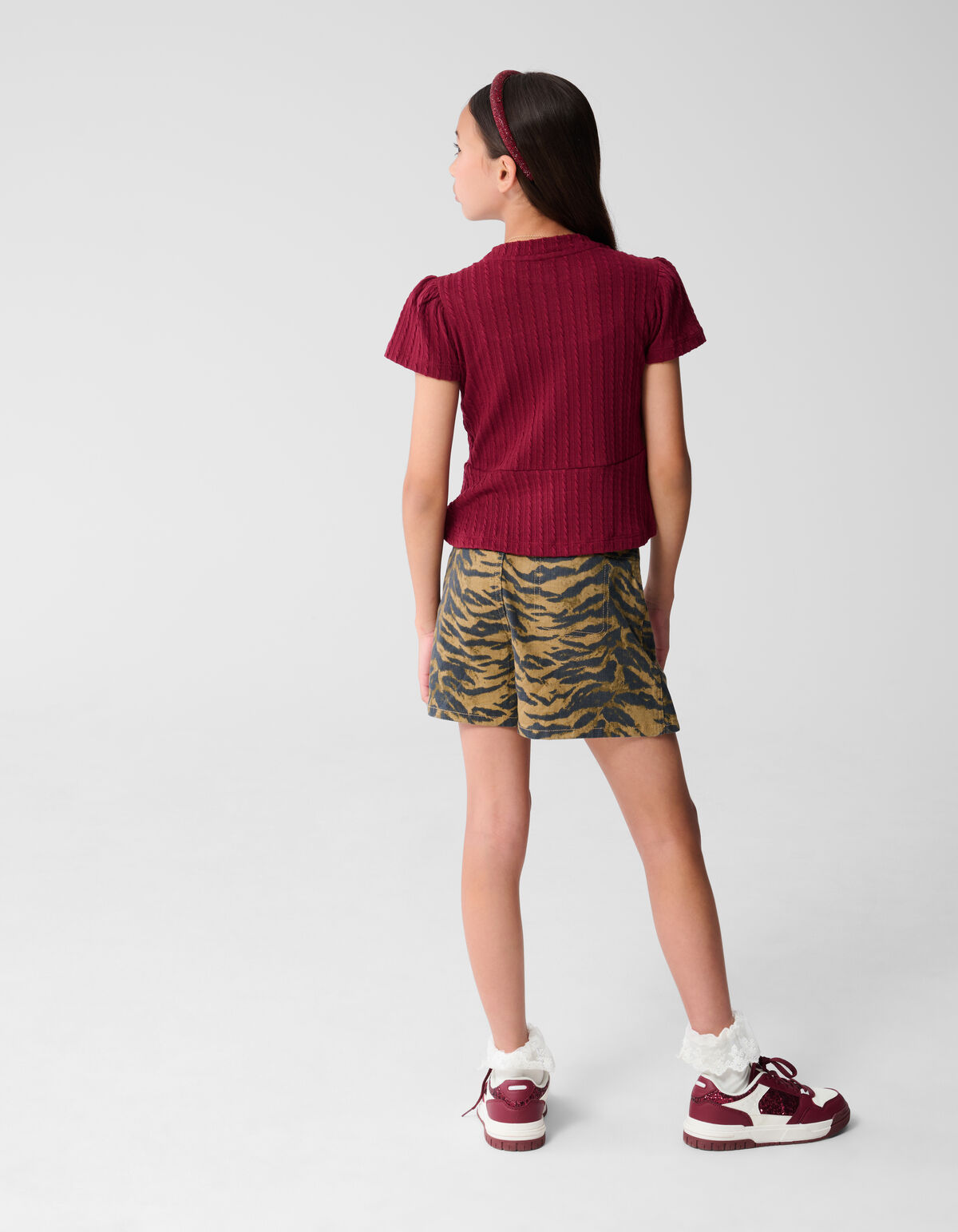 Schößchen-Top Dunkelrot SHOEBY GIRLS