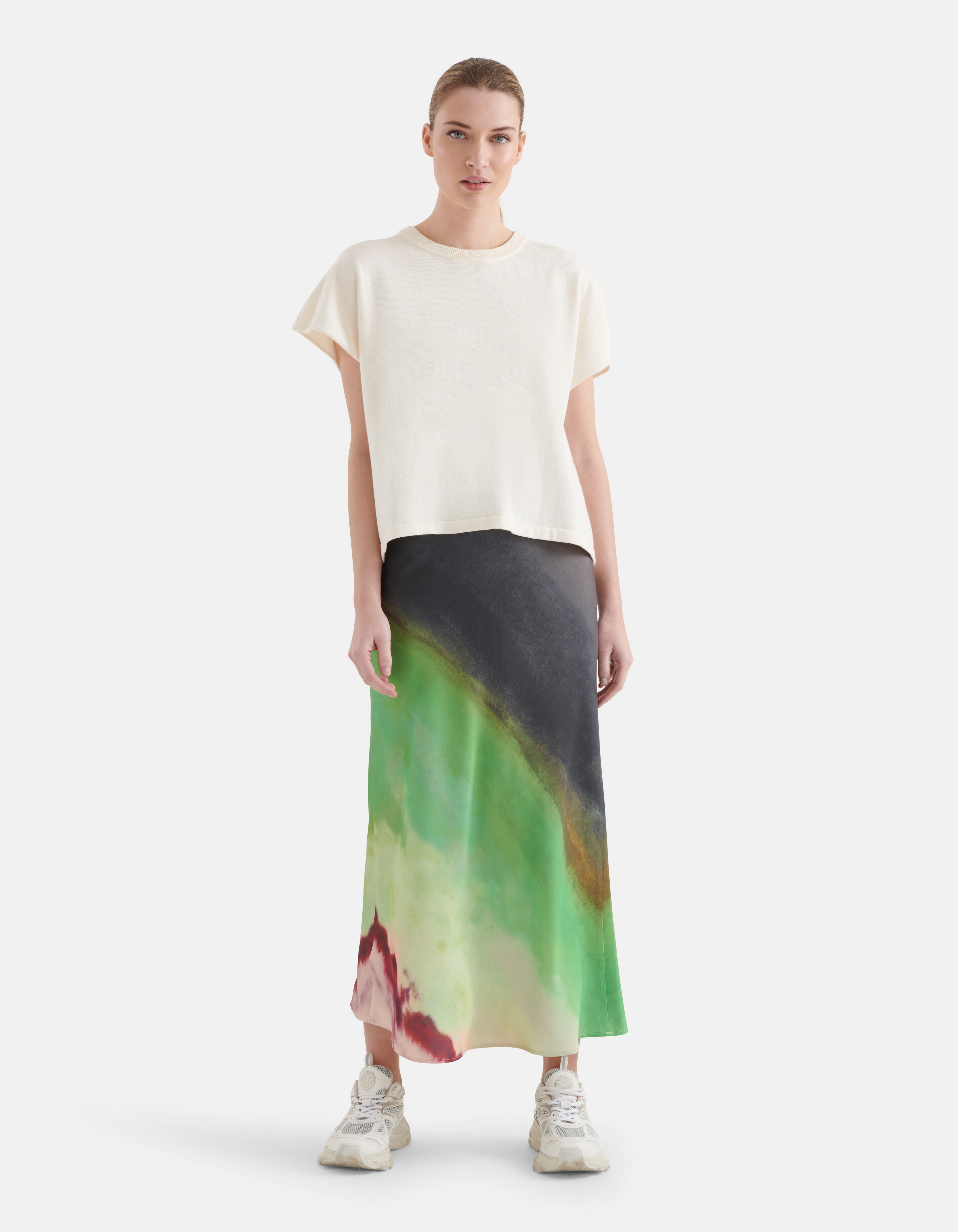 Gestricktes T-shirt Off White von Mieke SHOEBY WOMEN
