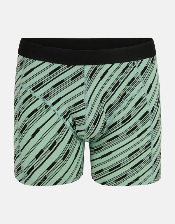 Gestreifte Boxershorts Grün SHOEBY ACCESSOIRES