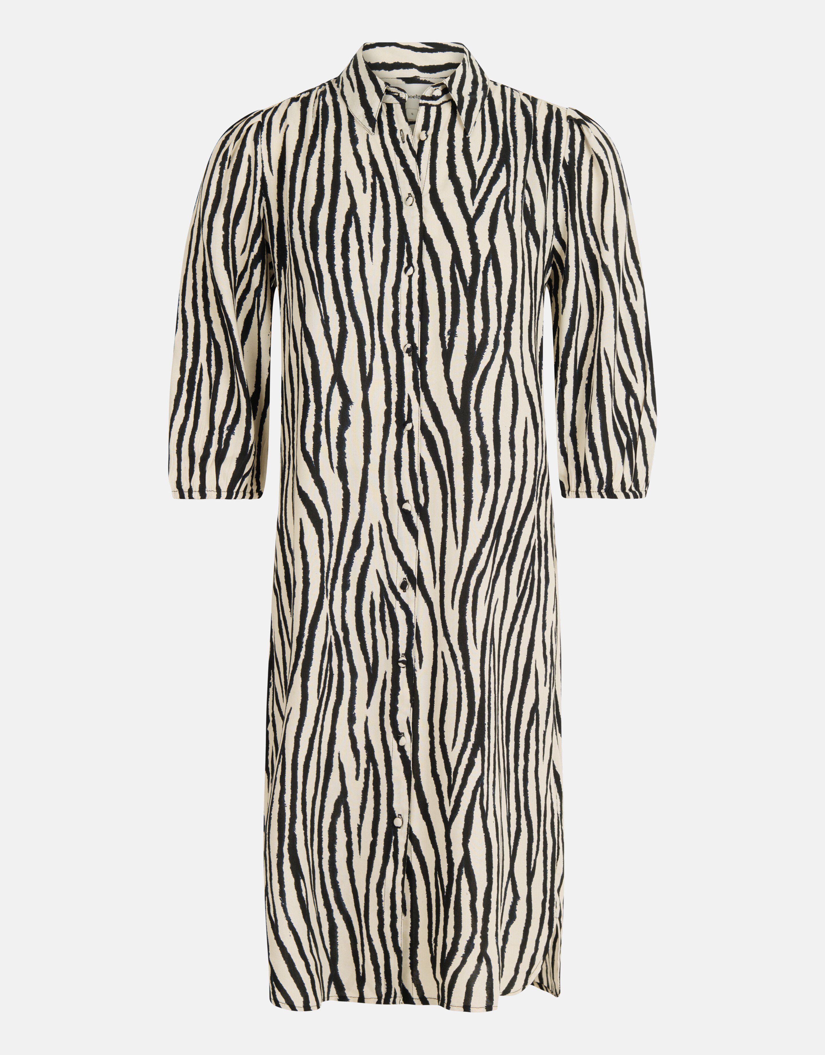 Zebra bedrucktes Kleid Schwarz/Weiß SHOEBY WOMEN