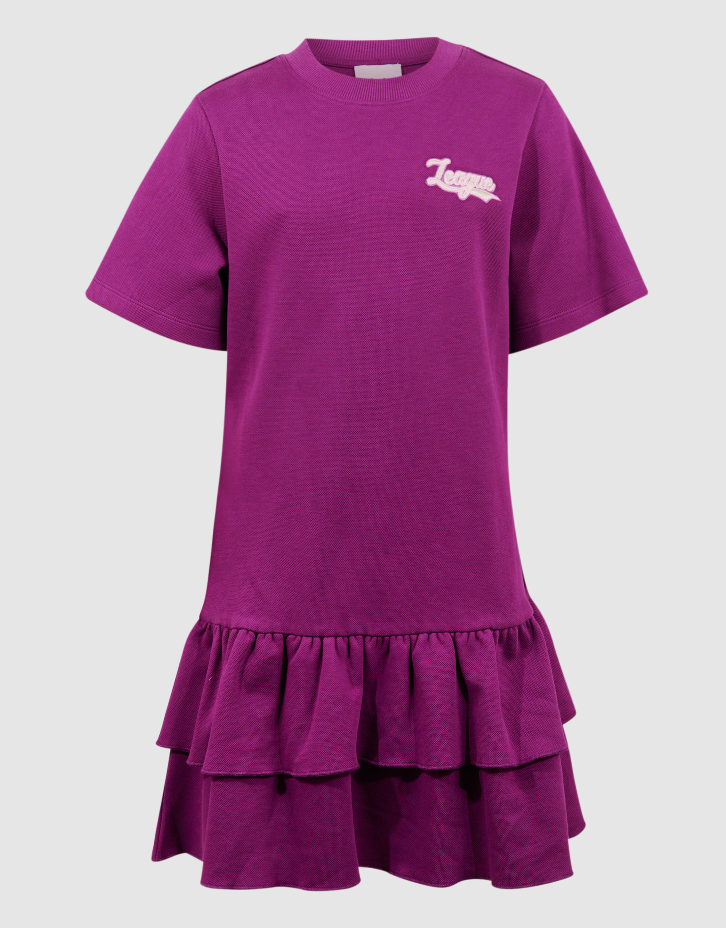 R&uuml;schen Mini Kleid Lila SHOEBY GIRLS