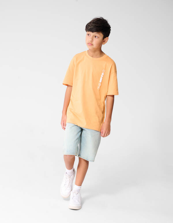 Holiday Artwork T-Shirt Hellorange SHOEBY BOYS