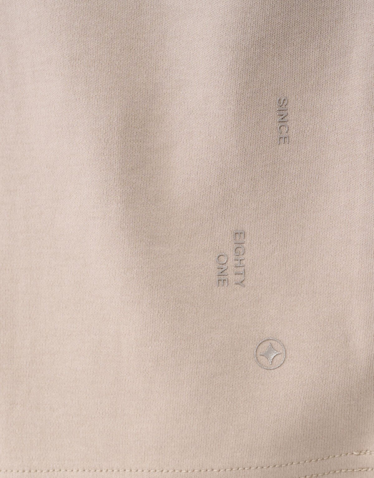 Cuffed Logo T-Shirt Hellbraun SHOEBY MEN