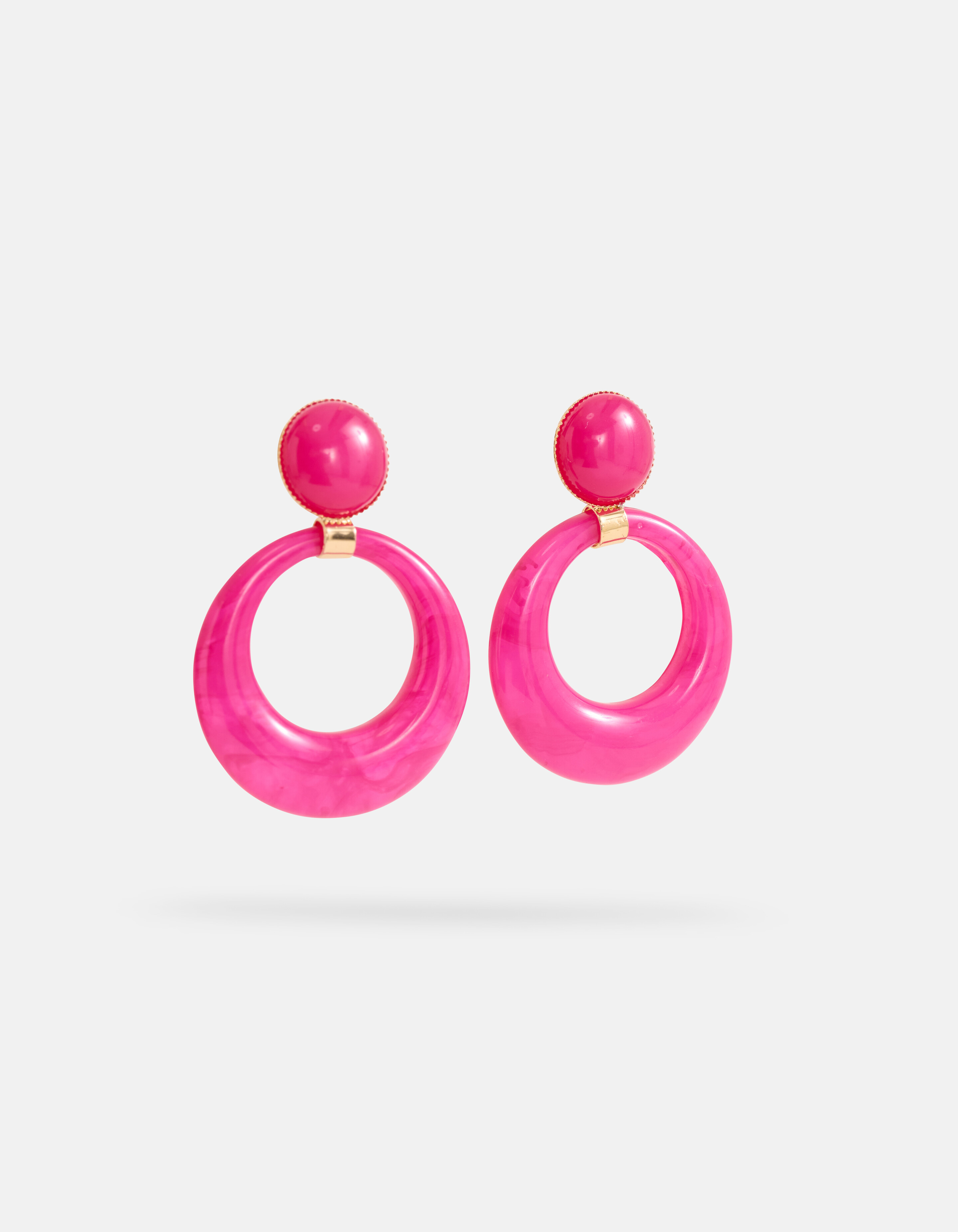 Runde Ohrringe Rosa SHOEBY ACCESSOIRES