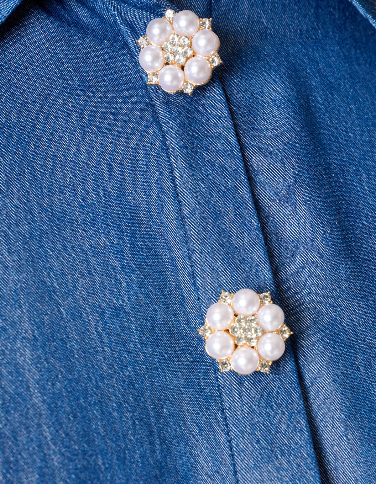 Parel Knopen Clips Goud SHOEBY ACCESSOIRES