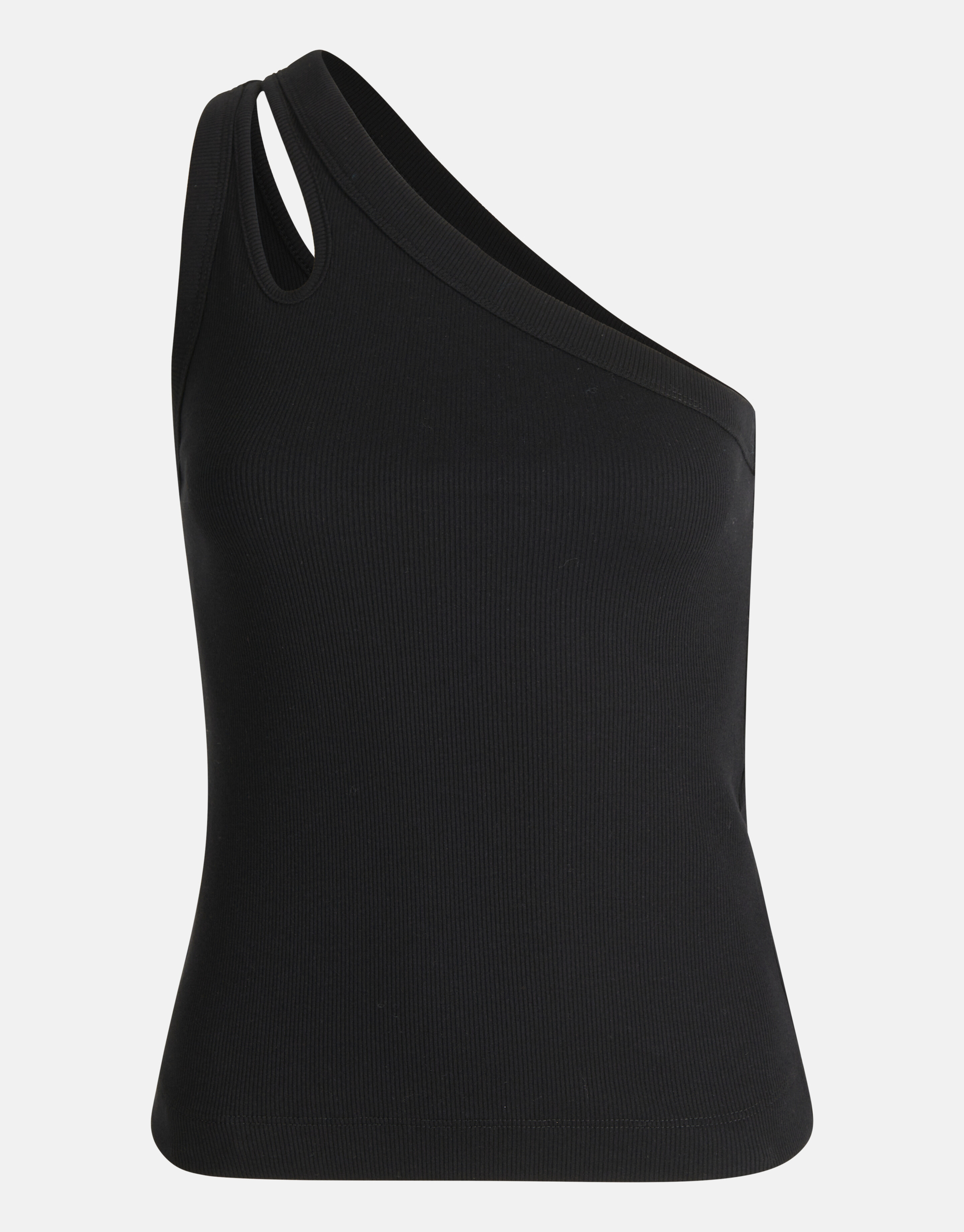 Asymmetrisches ausgeschnittenes Top Schwarz SHOEBY WOMEN