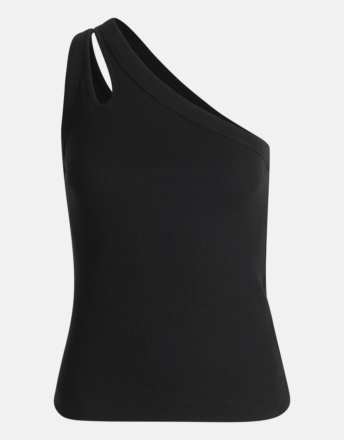 Asymmetrisches ausgeschnittenes Top Schwarz SHOEBY WOMEN