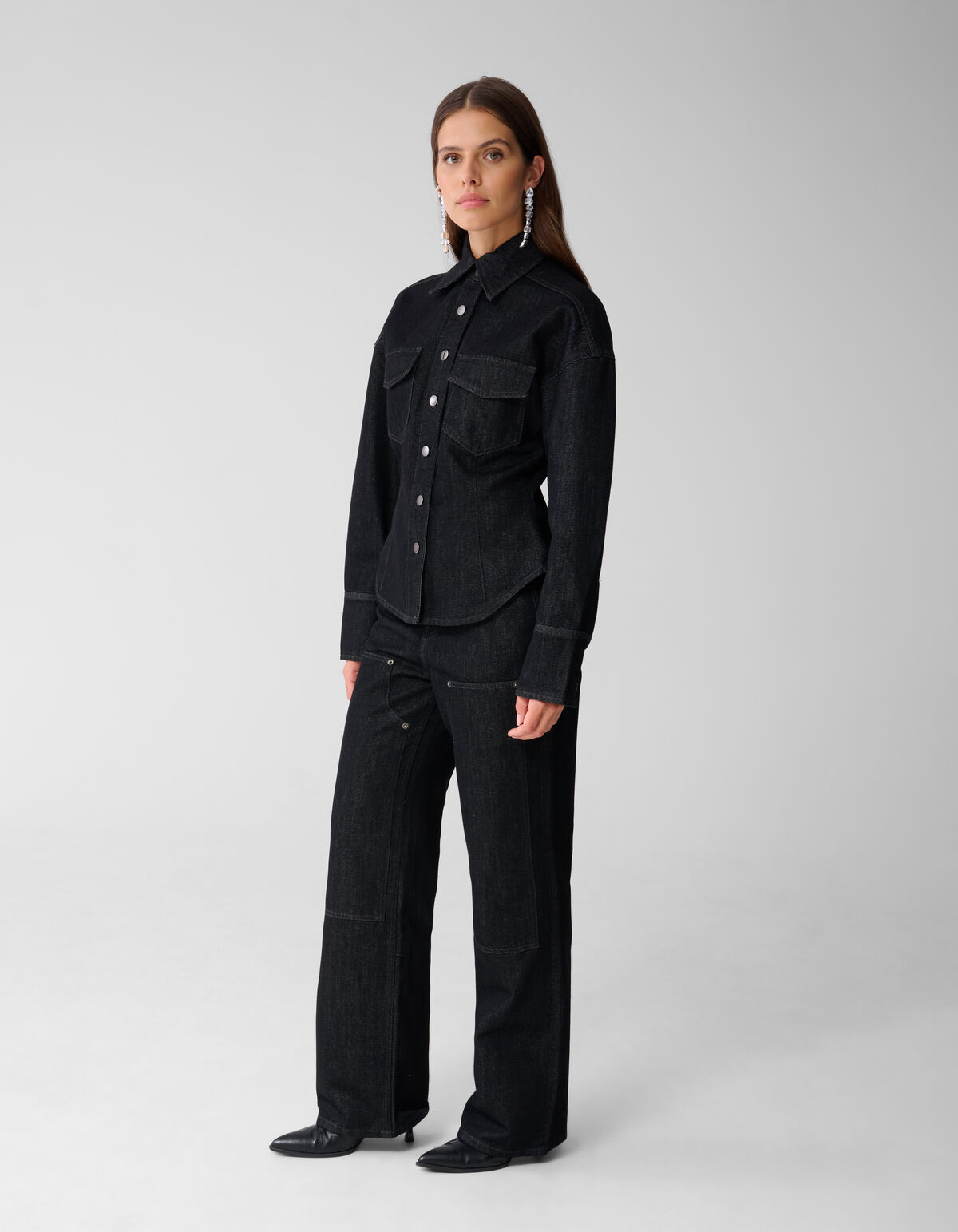 Gerade geschnittene Zimmermannsjeans Schwarz SHOEBY WOMEN