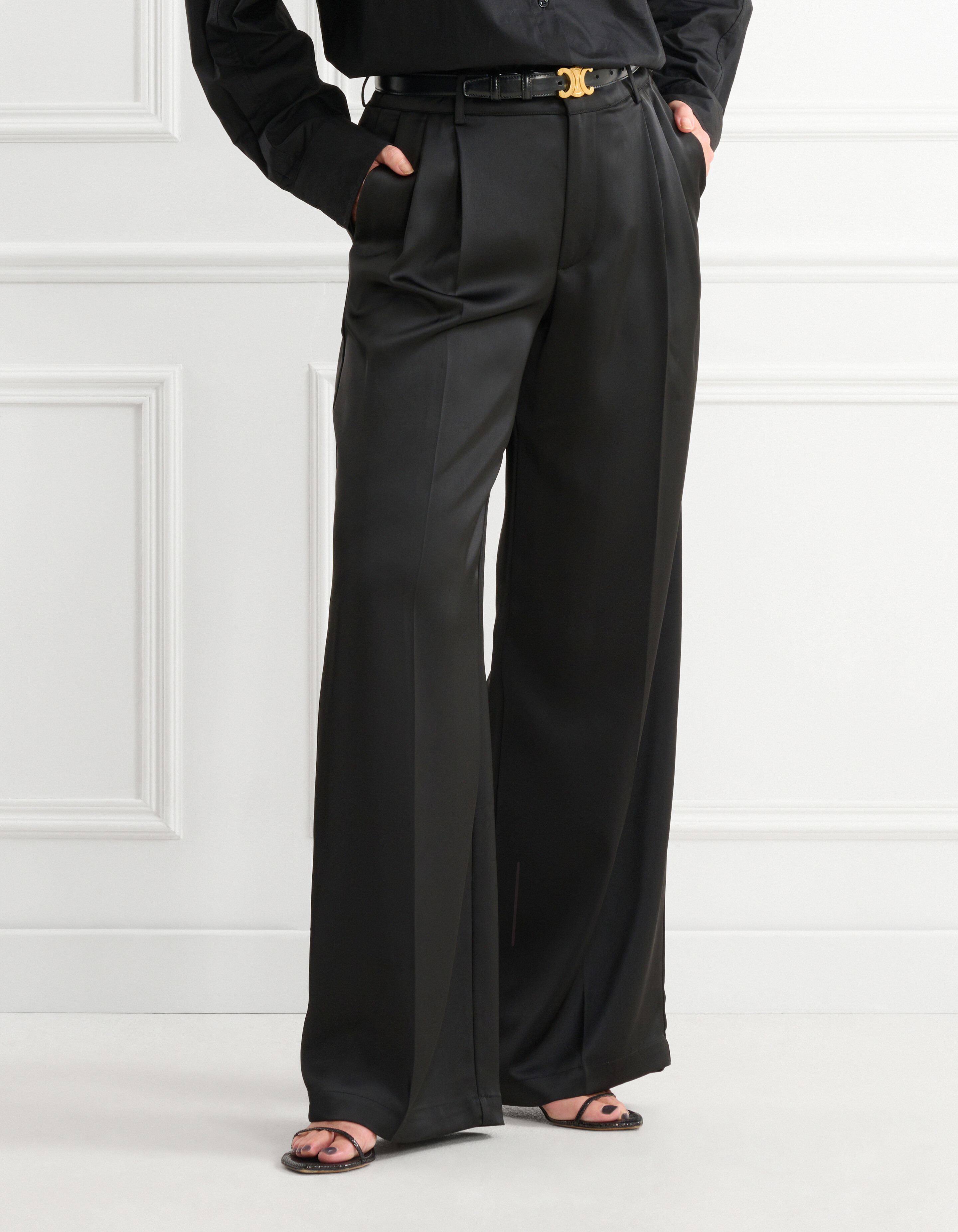 Satin-Hose Schwarz von Lonneke SHOEBY WOMEN
