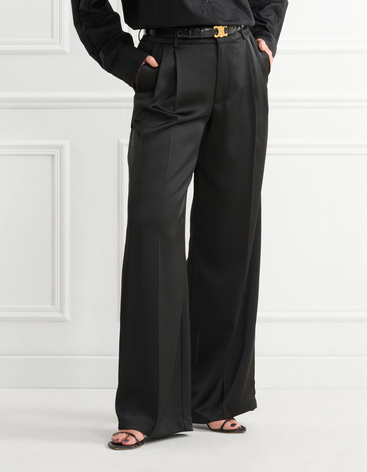 Satin-Hose Schwarz von Lonneke SHOEBY WOMEN