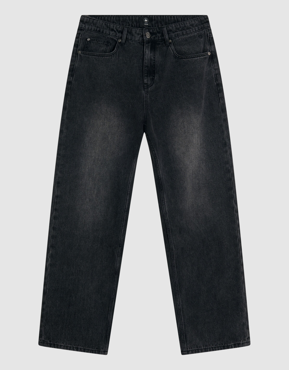 Baggy Fit Jeans Dunkelgrau SHOEBY MEN