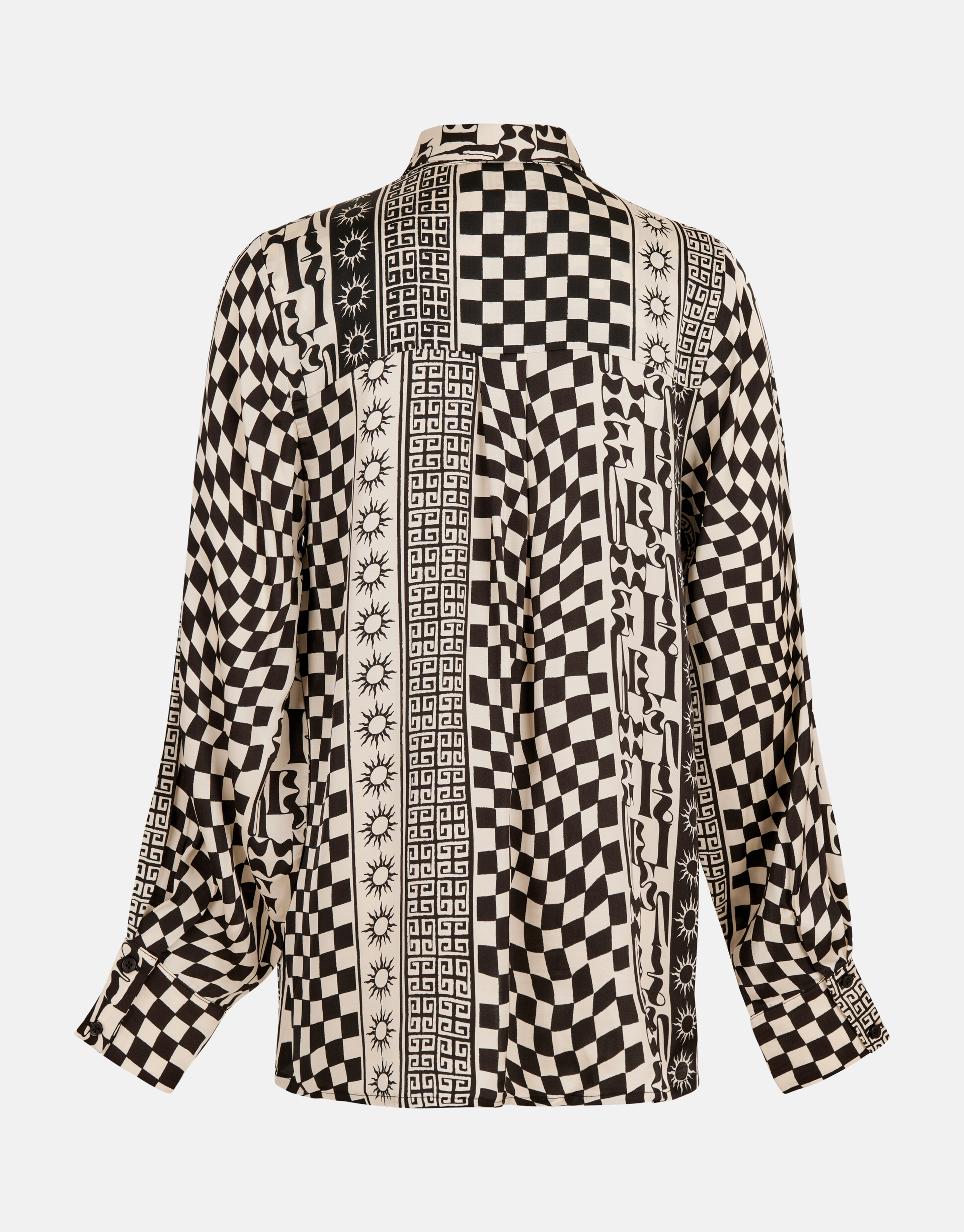 Bedruckte Bluse Schwarz/ Off-white SHOEBY WOMEN