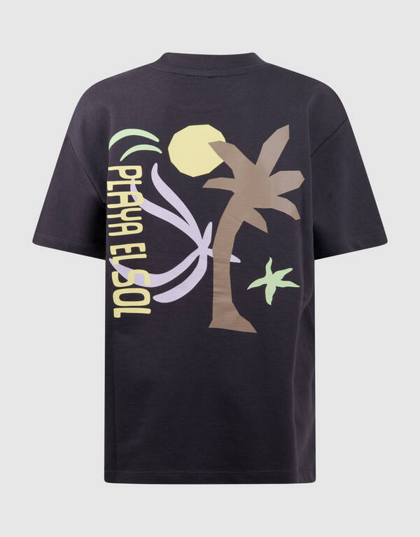 Playa Artwork T-Shirt Dunkelgrau SHOEBY BOYS