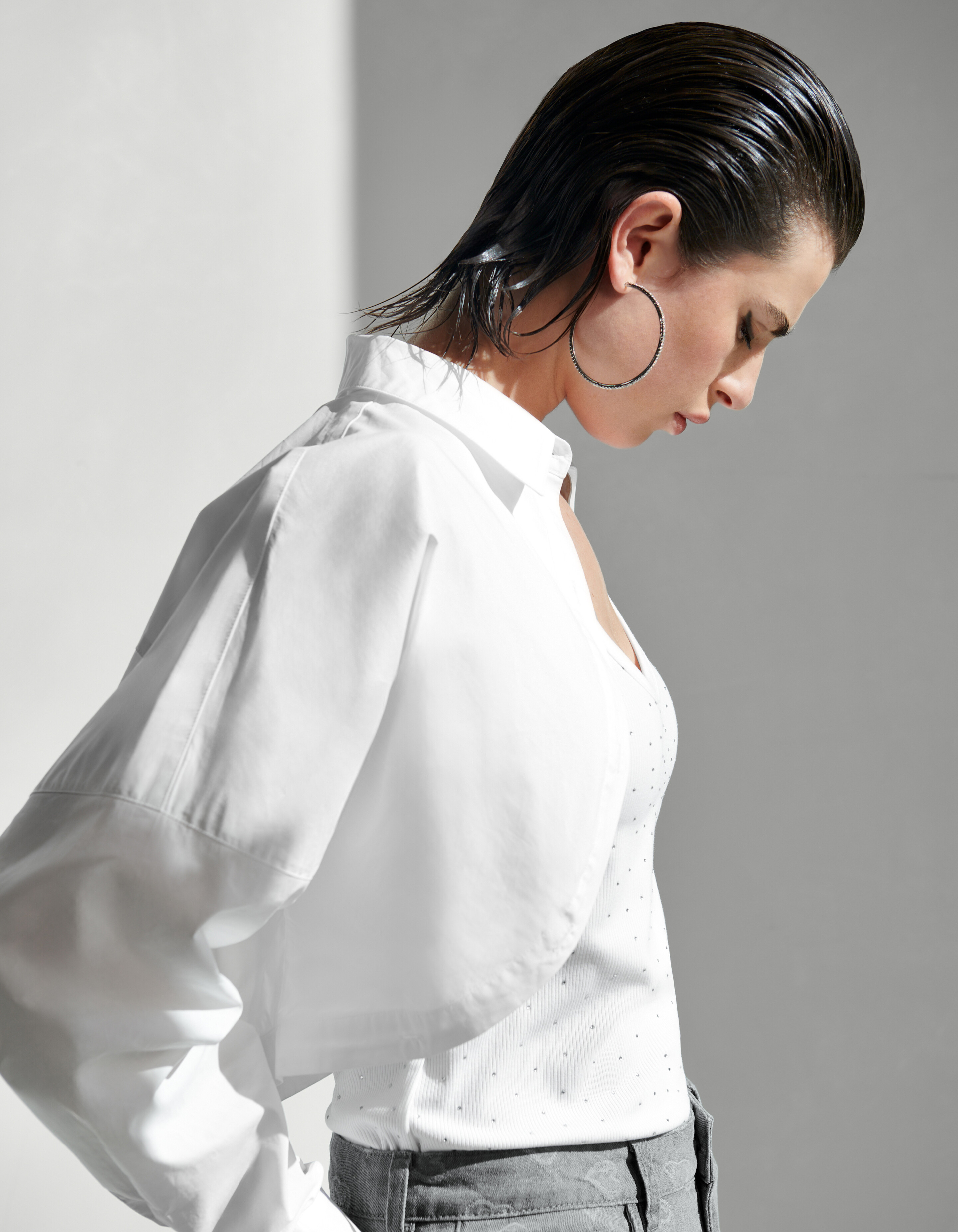 Gekürzte Popeline-Bluse Wit SHOEBY WOMEN