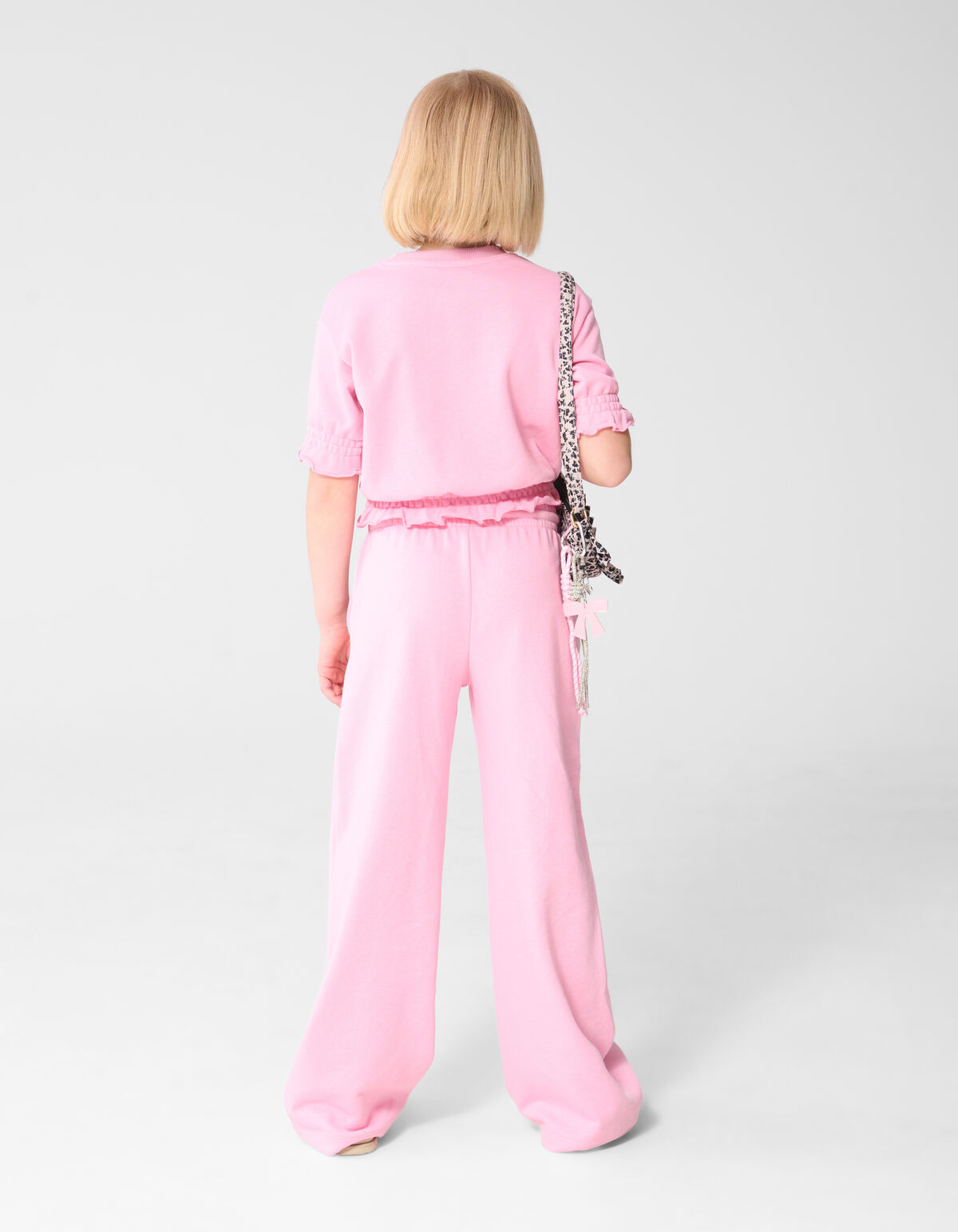 R&uuml;schen-Sweatshirt Hellrosa SHOEBY GIRLS