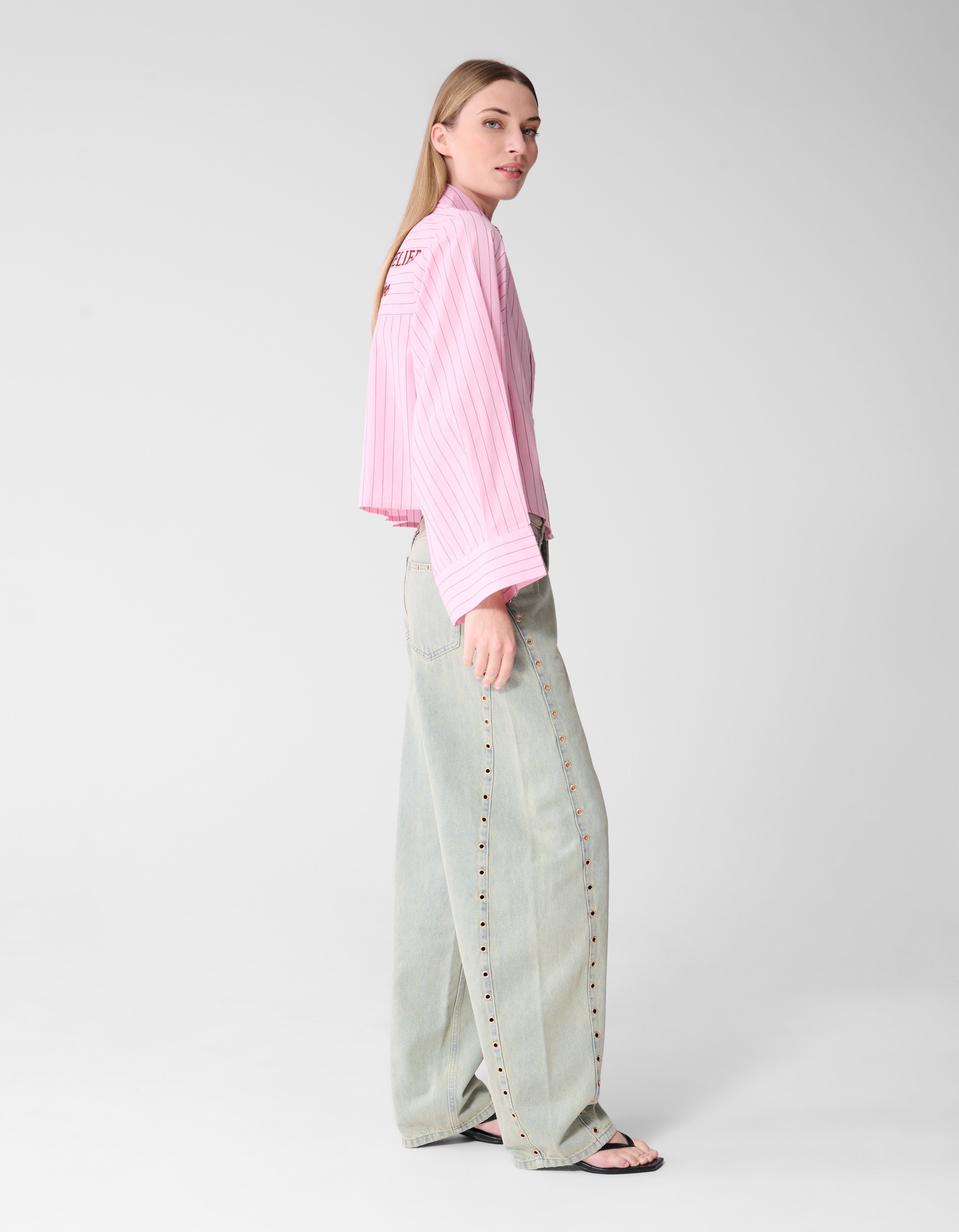 Jeans mit &Ouml;senverschluss, gebleicht SHOEBY WOMEN