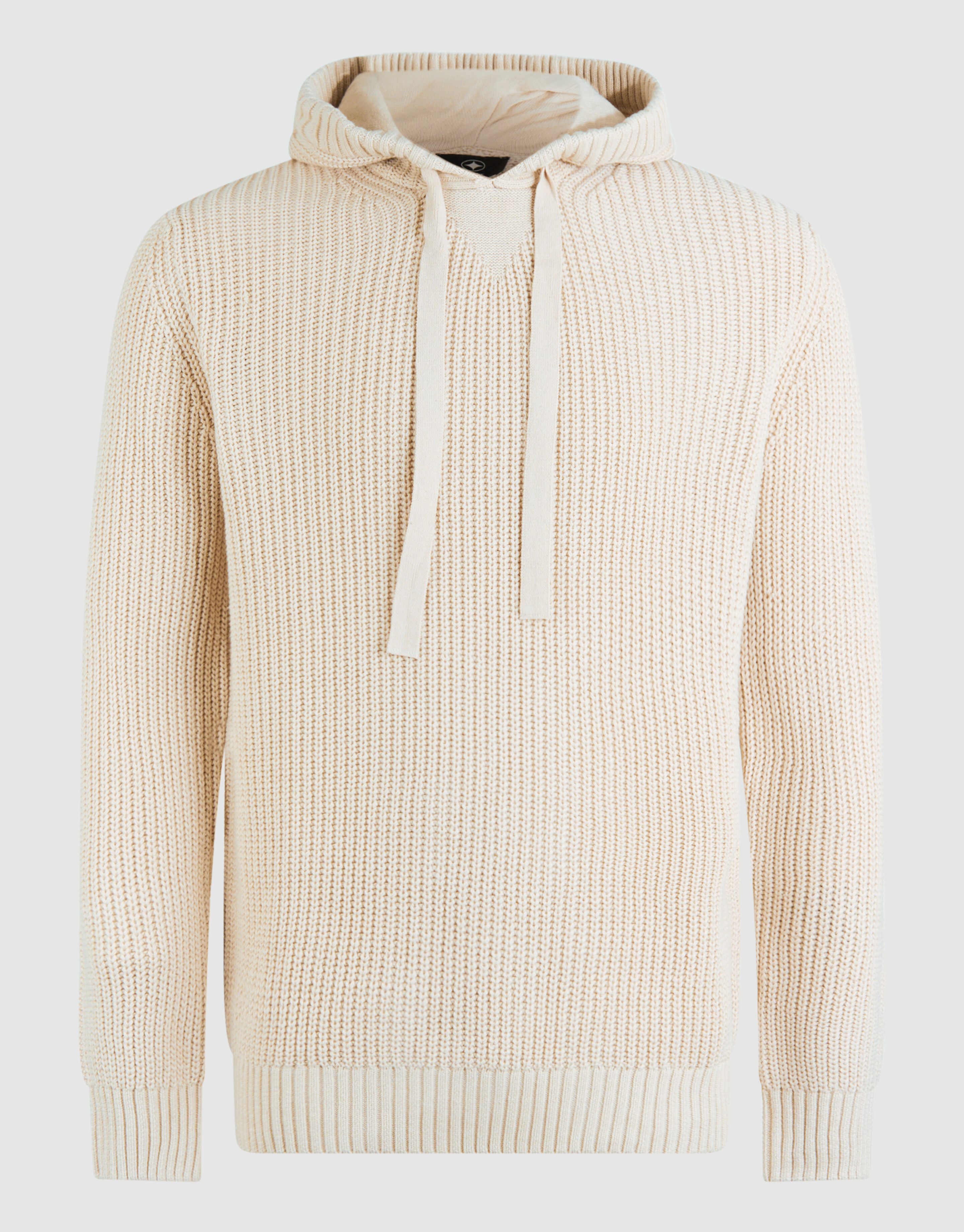 Strick-Hoodie in Off White SHOEBY MEN