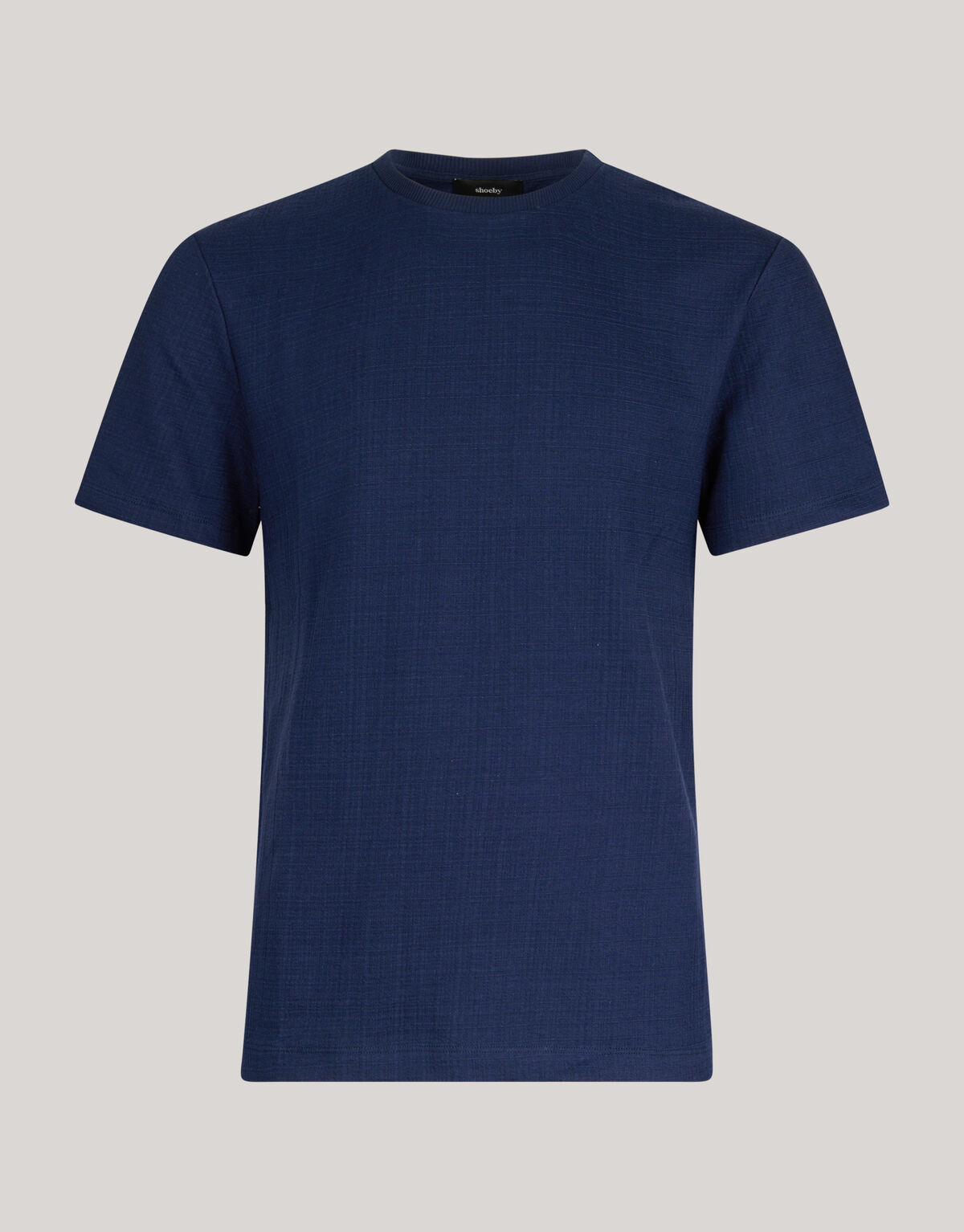 Strukturiertes T-shirt Dunkelblau SHOEBY MEN