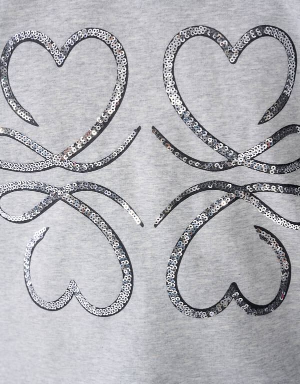 Verzierter Pullover Grau SHOEBY GIRLS