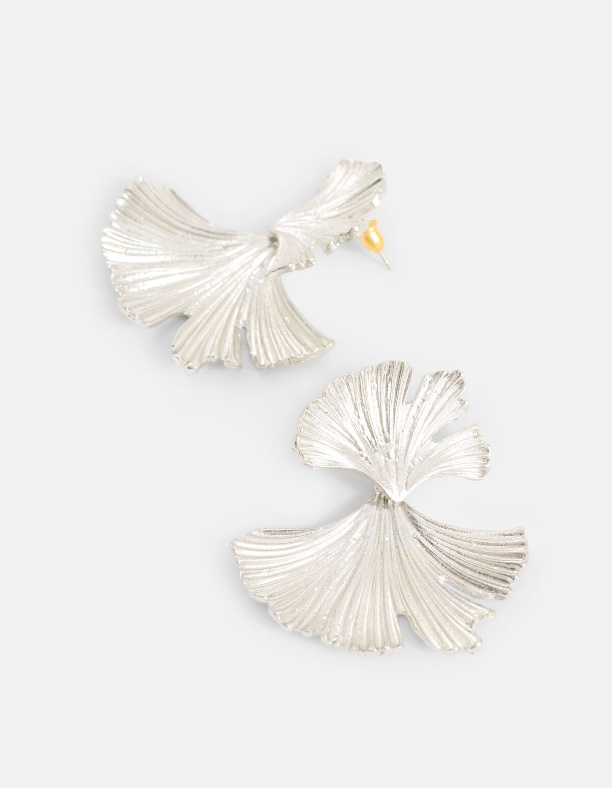 Double Leaf Oorbellen Zilver SHOEBY ACCESSOIRES