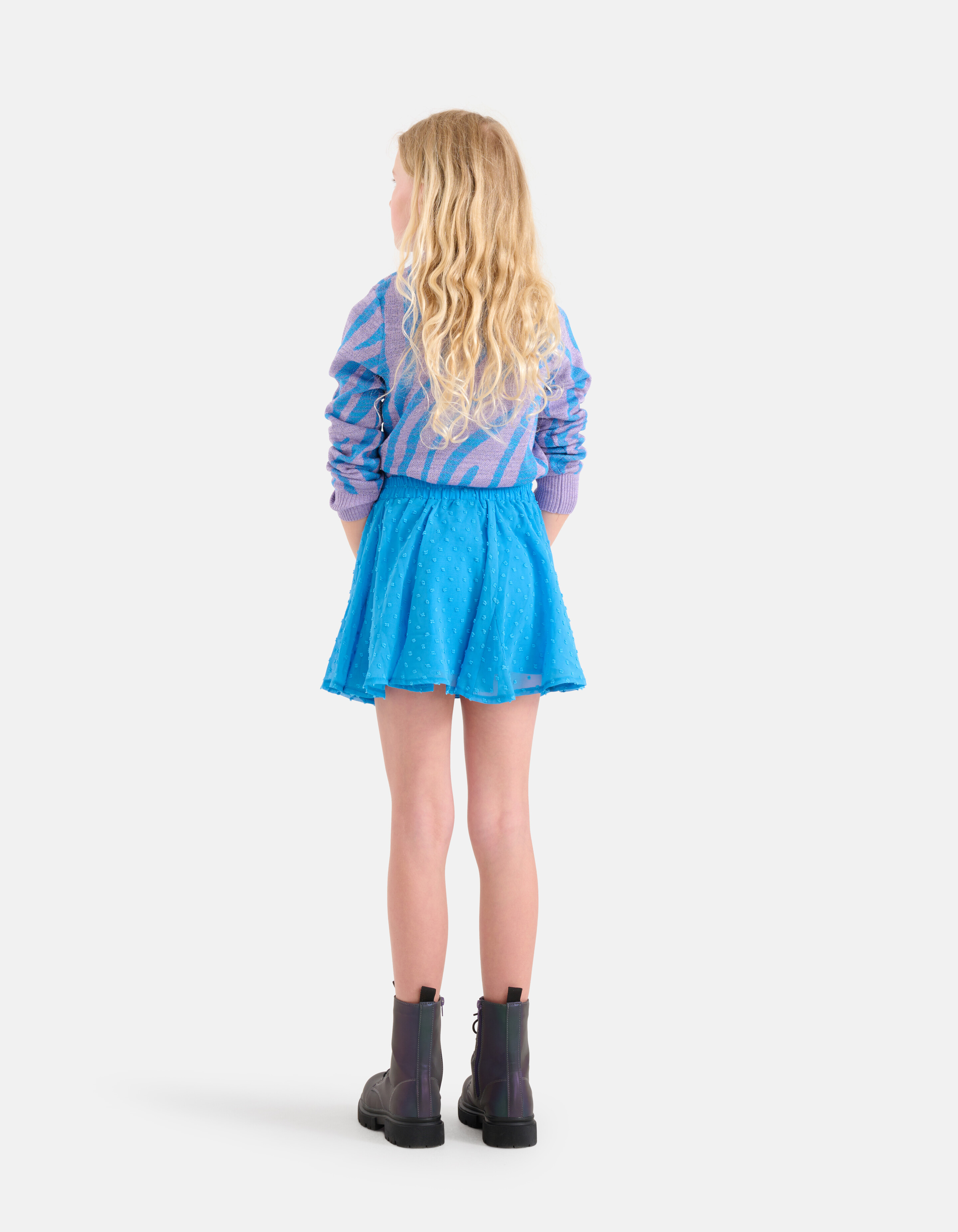 Zebra Glitter Trui Blauw SHOEBY GIRLS