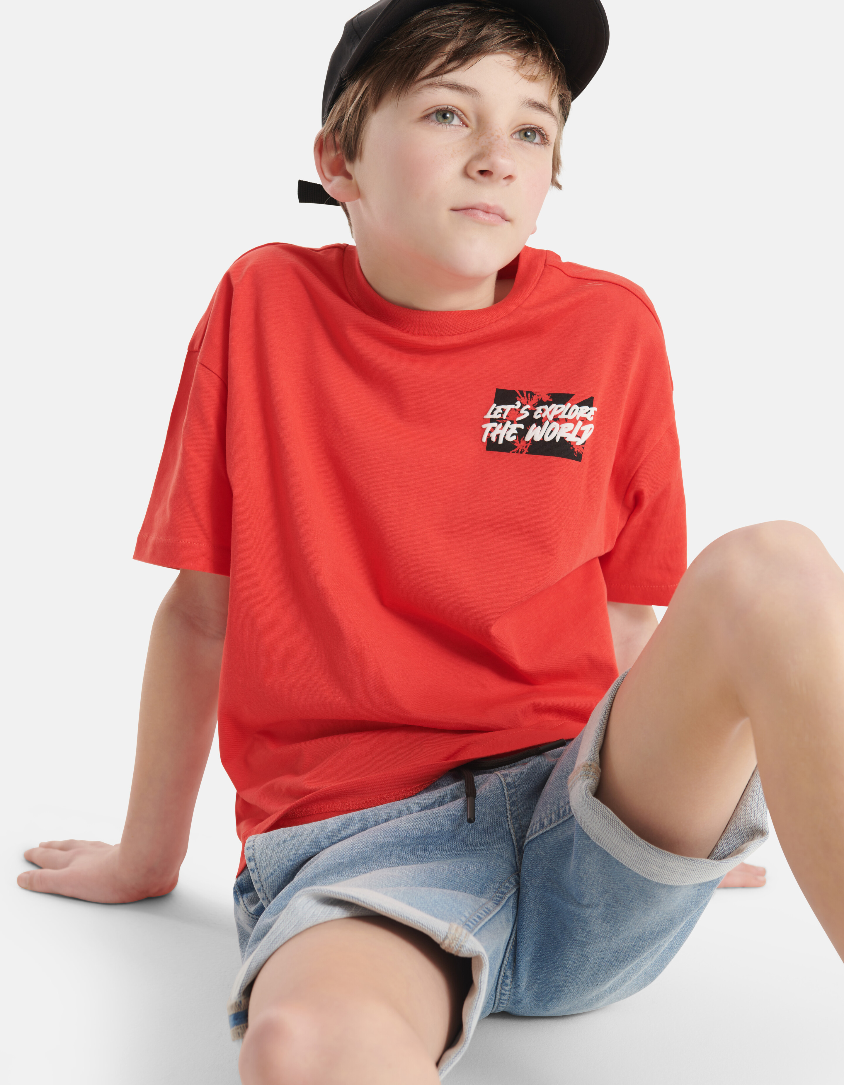 Puff-T-Shirt Rot SHOEBY BOYS