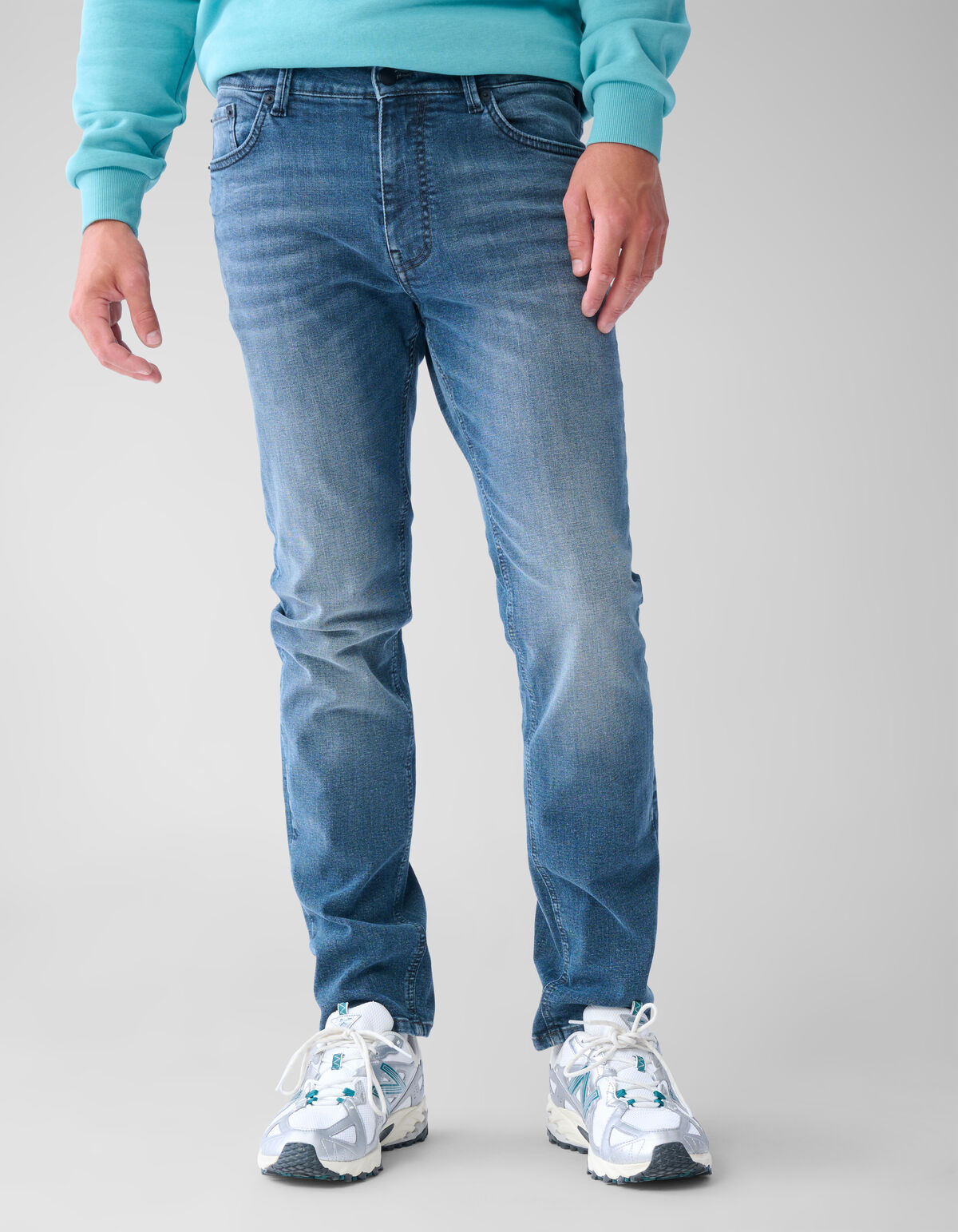 Schmale Jeans Blau/Grau L32 SHOEBY MEN