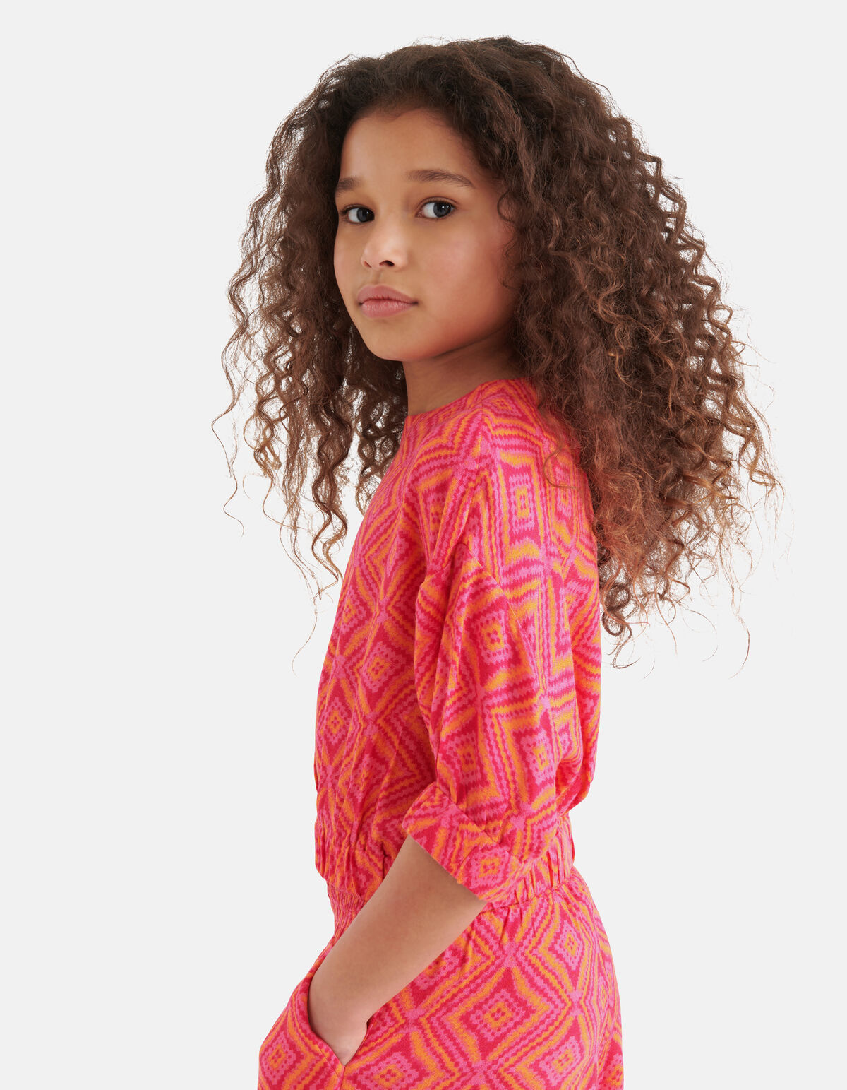 Ikat Print Top Rosa SHOEBY GIRLS