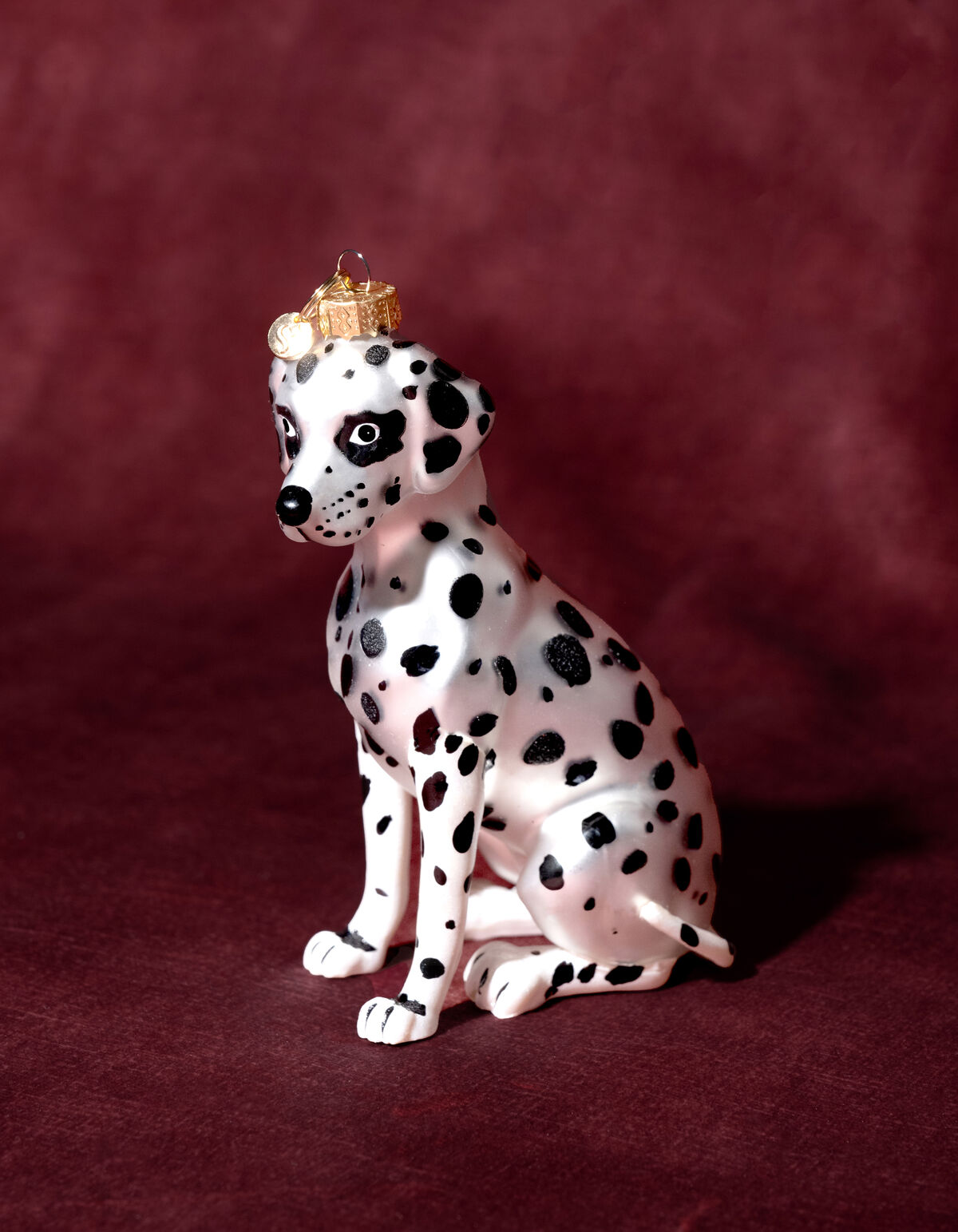 Dalmatiner Weihnachtskugel Wei&szlig;/Schwarz By Fred SHOEBY ACCESSOIRES