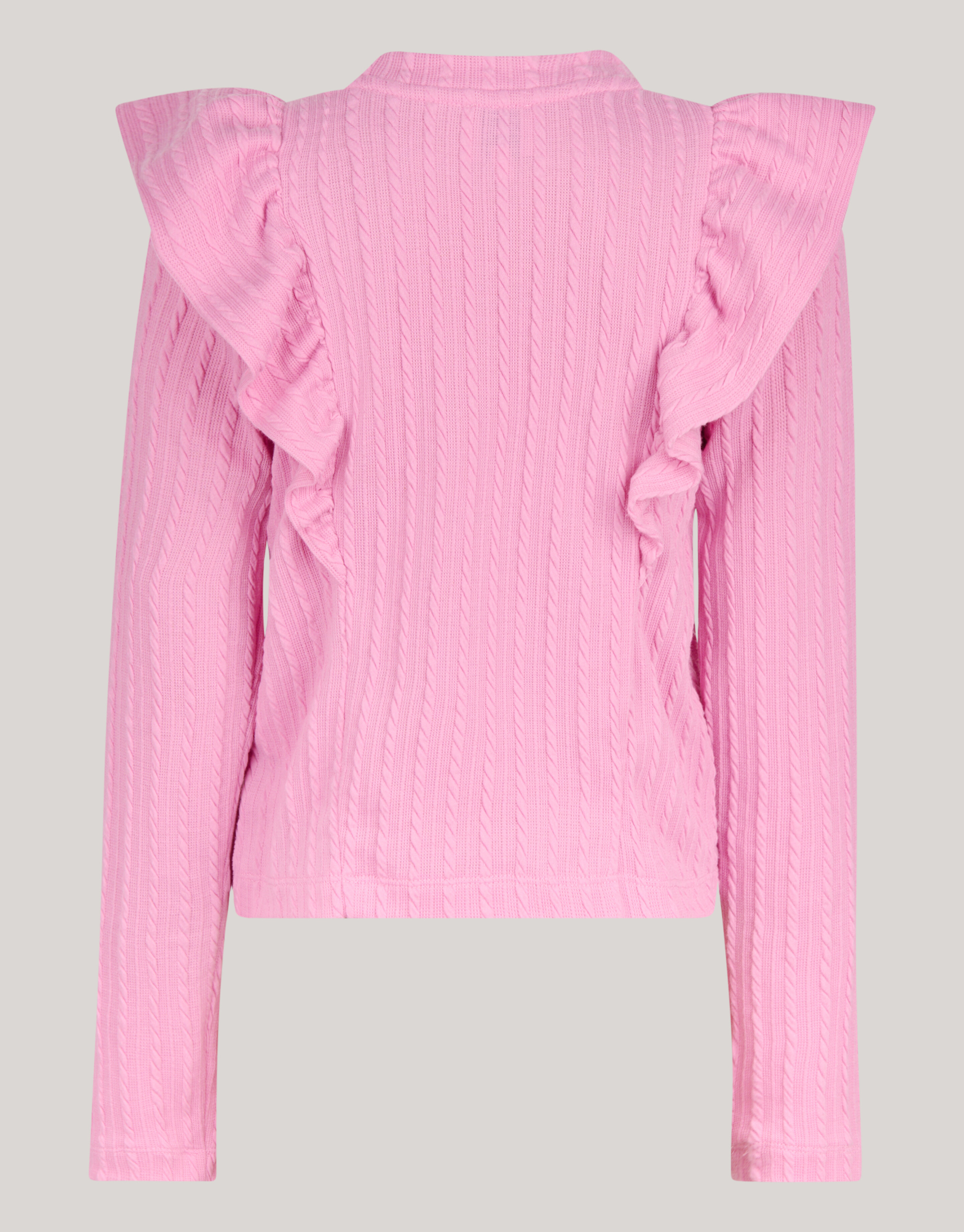 Kabel-Rüschen-Top Rosa SHOEBY GIRLS
