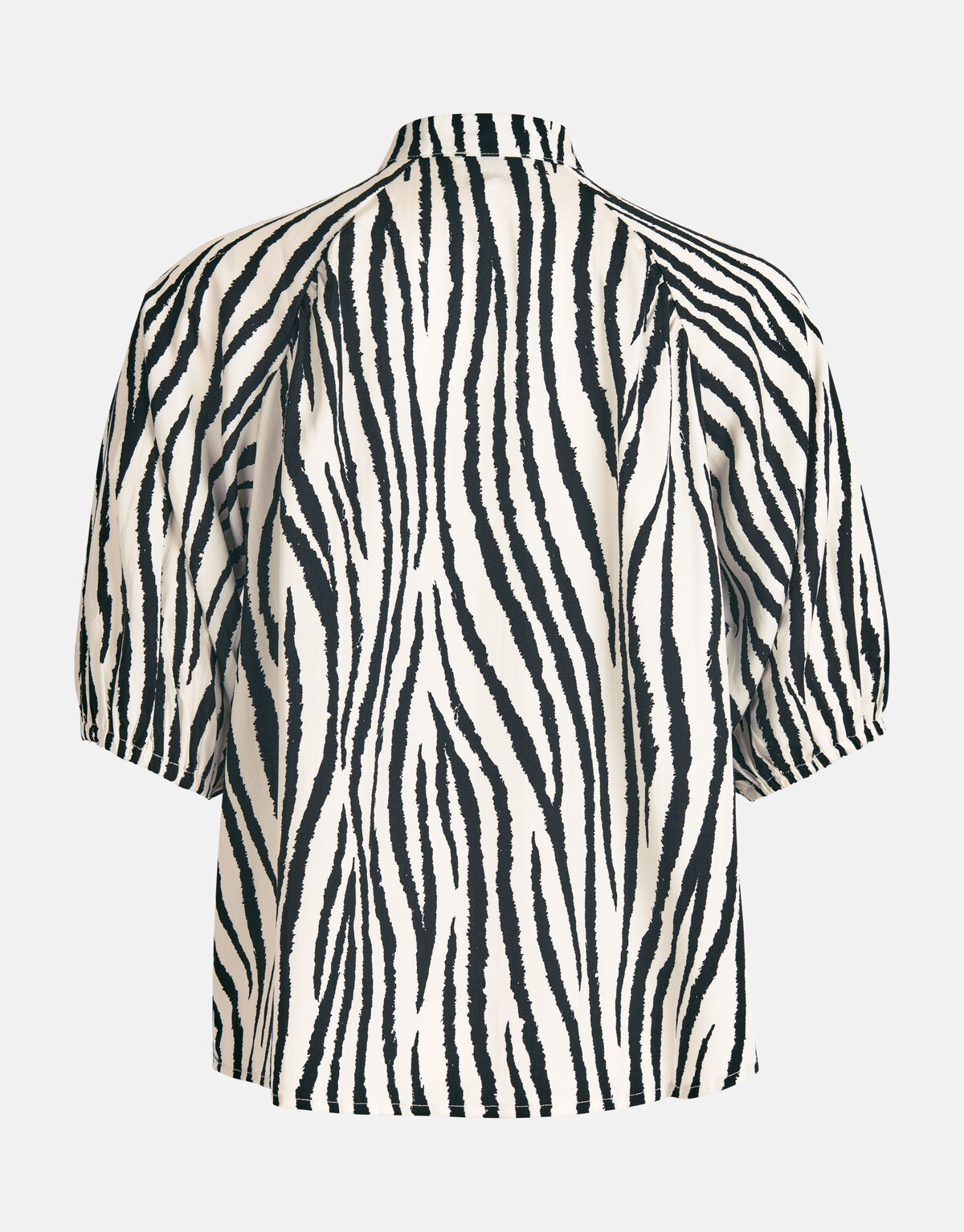 Bluse mit Zebradruck Schwarz/Weiß SHOEBY WOMEN