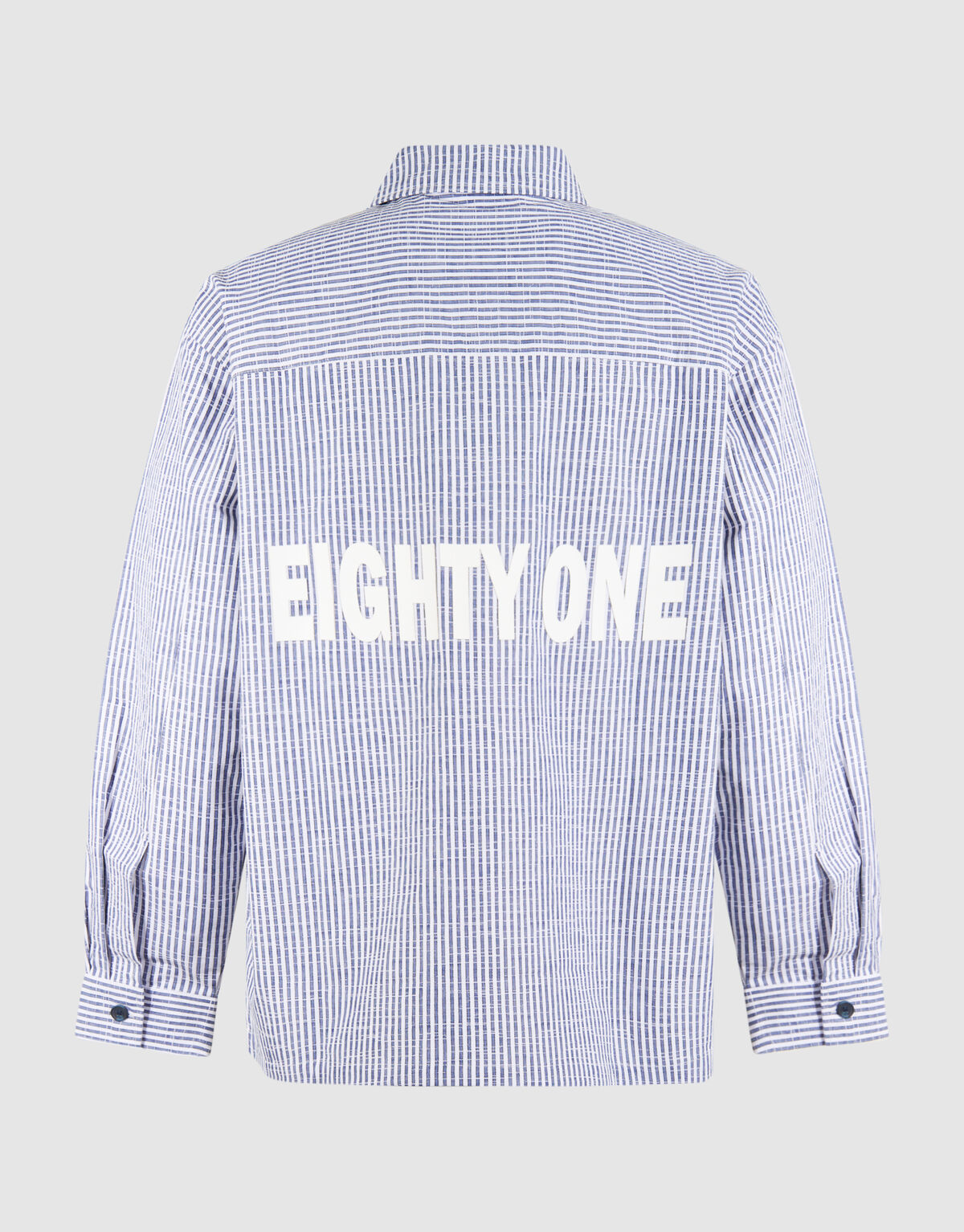 Pinstripe Overshirt Blau SHOEBY MEN