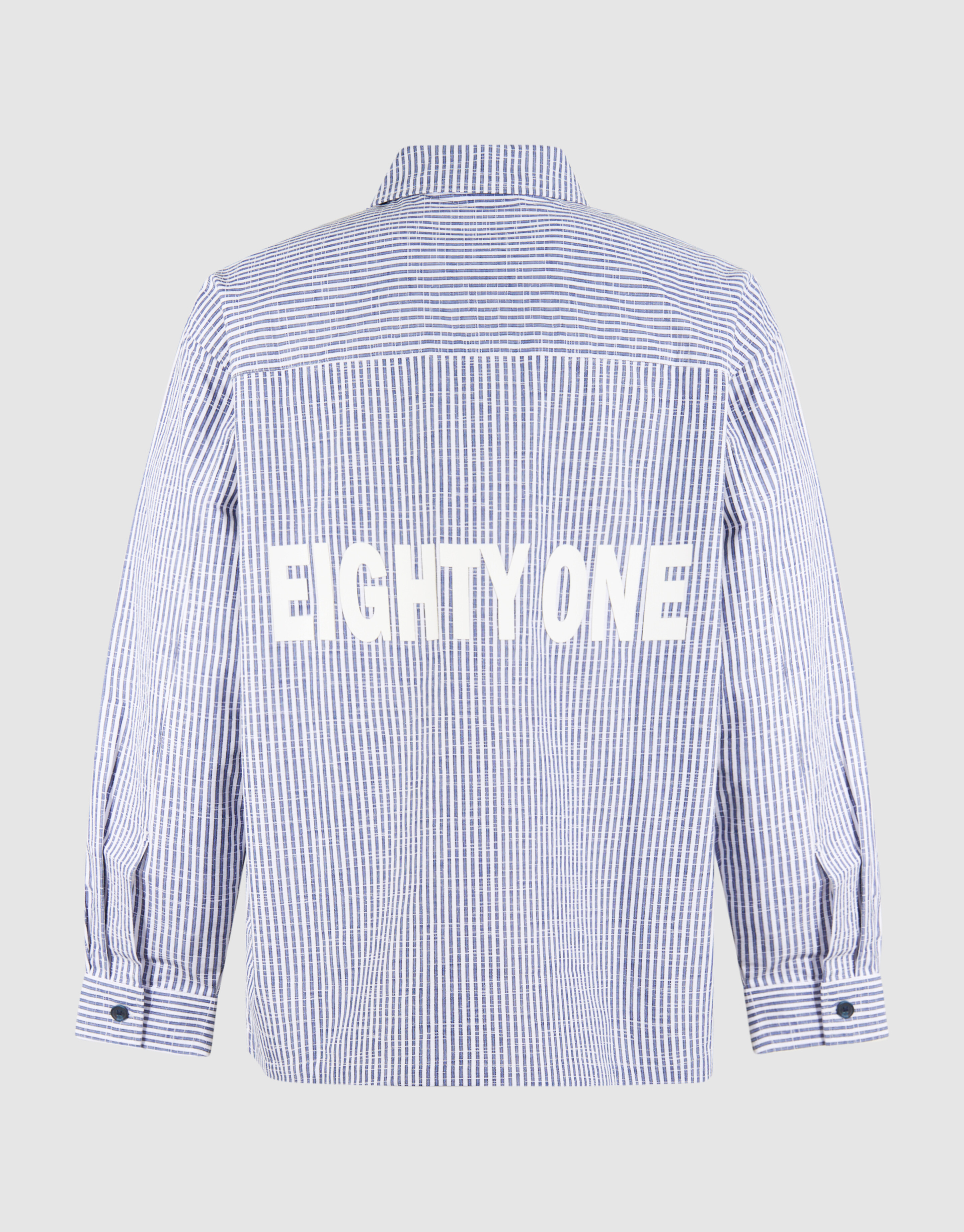 Pinstripe Overshirt Blau SHOEBY MEN