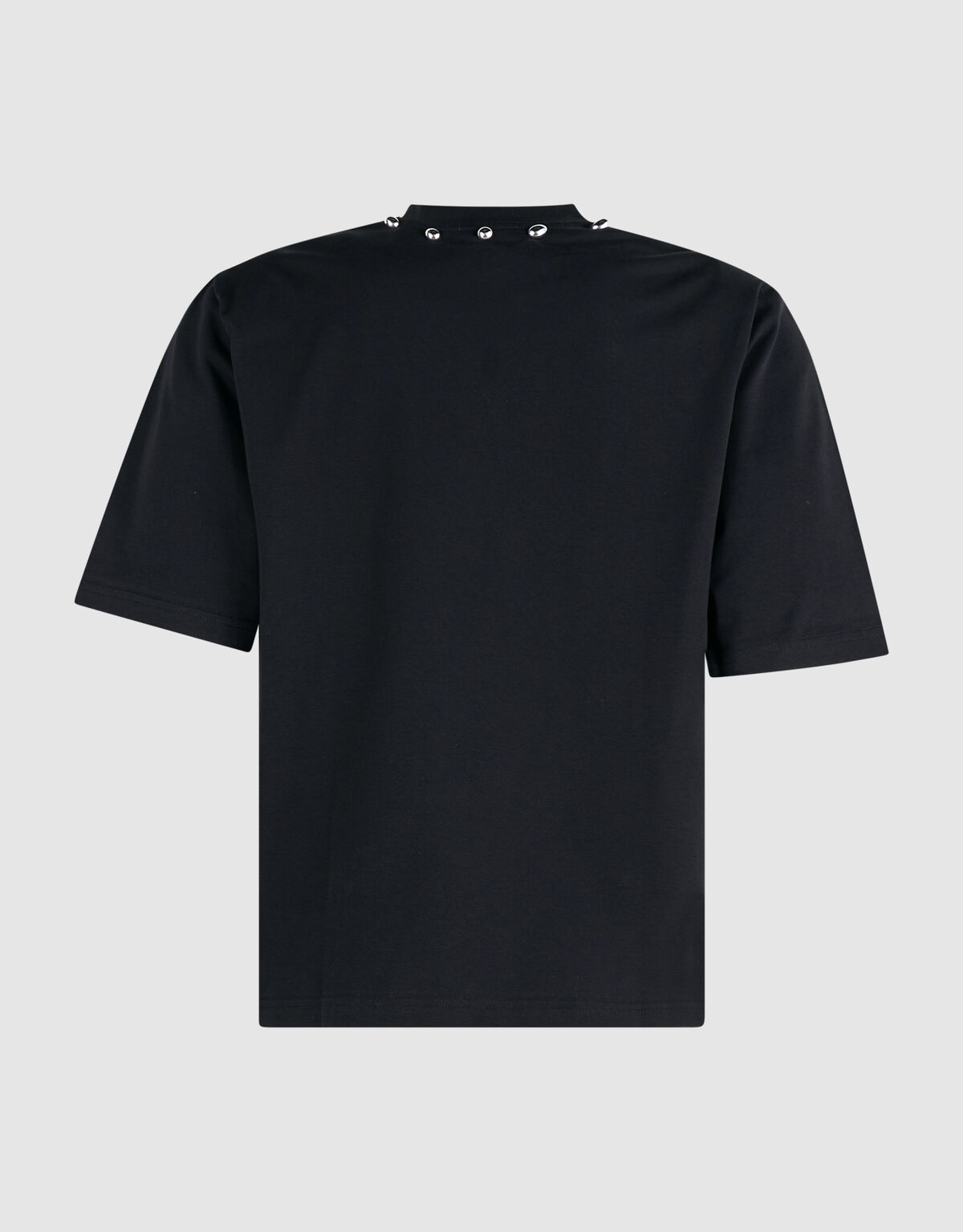 T-Shirt mit Nieten am Kragen Schwarz SHOEBY WOMEN