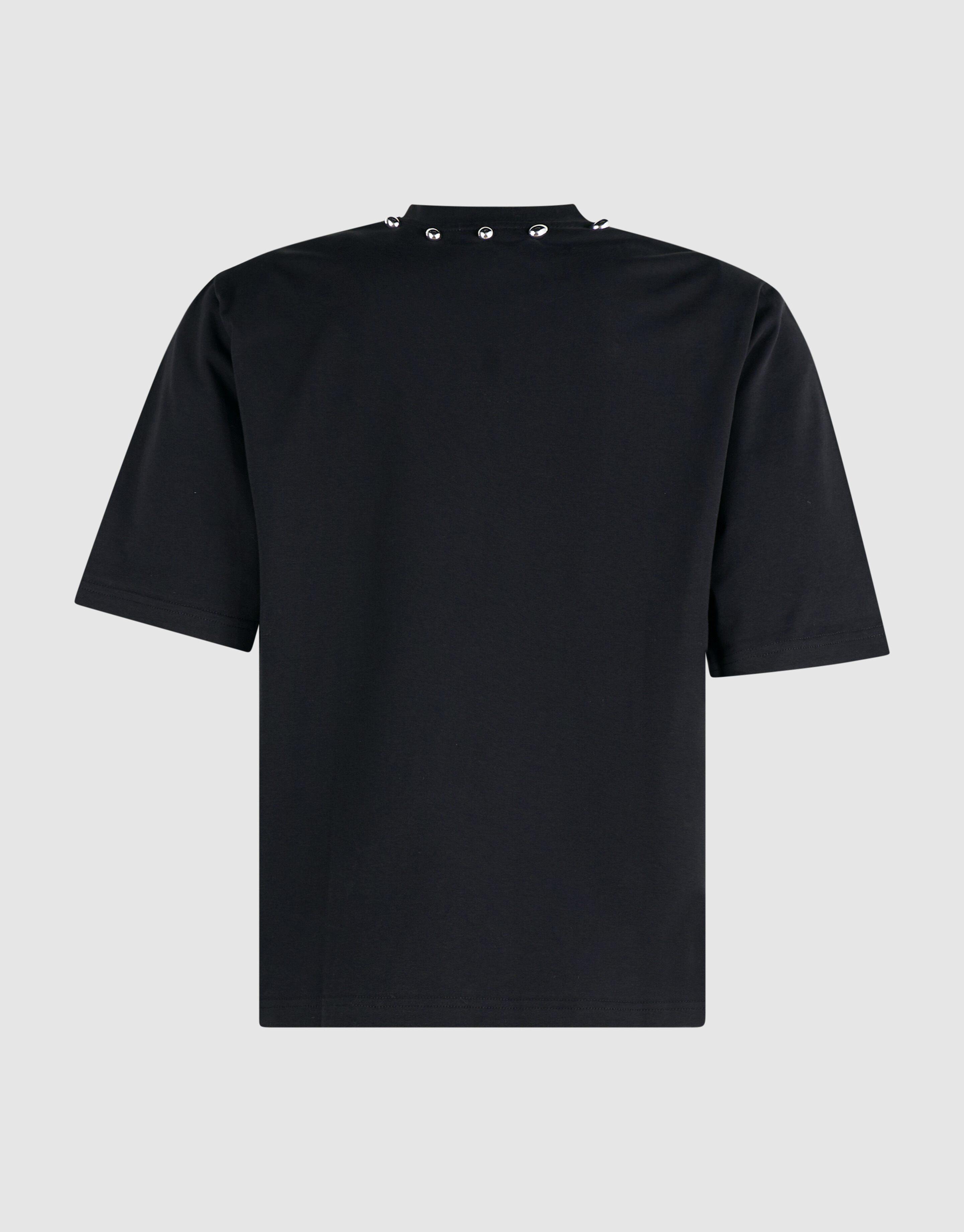 T-Shirt mit Nieten am Kragen Schwarz SHOEBY WOMEN