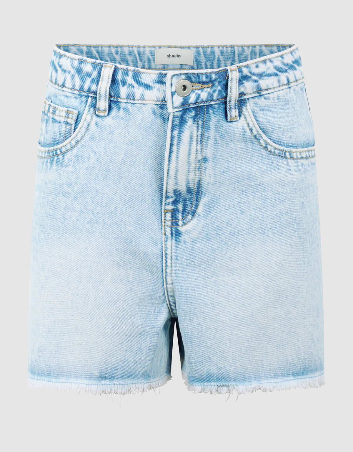 Erdbeerstickerei Shorts Blau JILL&MITCH
