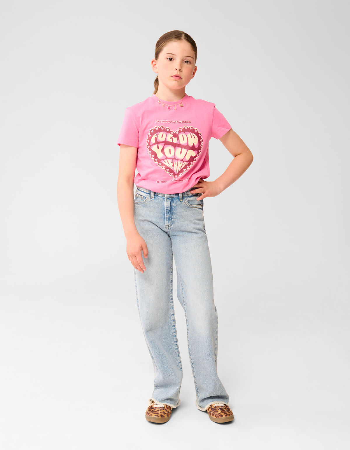 Herz Kunstwerk T-shirt Rosa SHOEBY GIRLS