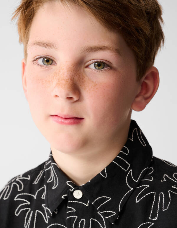 Palm Shirt Schwarz SHOEBY BOYS