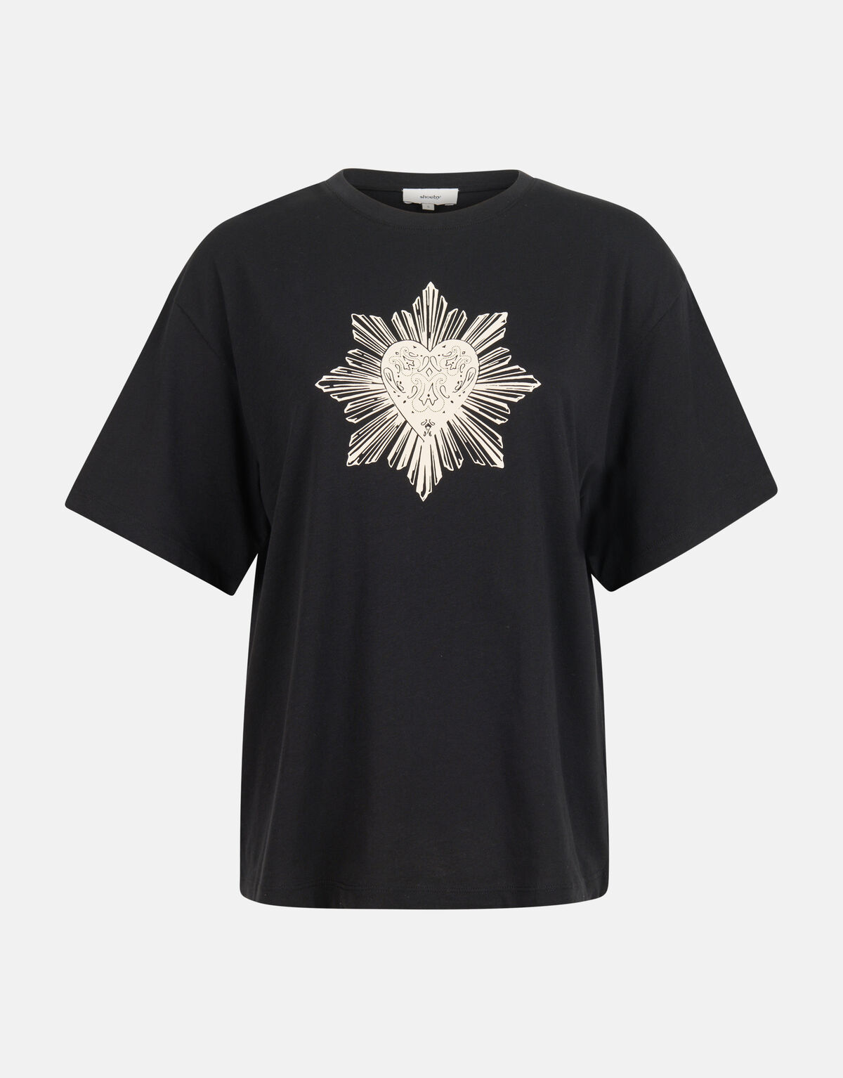 Heart Artwork T-shirt Zwart SHOEBY WOMEN