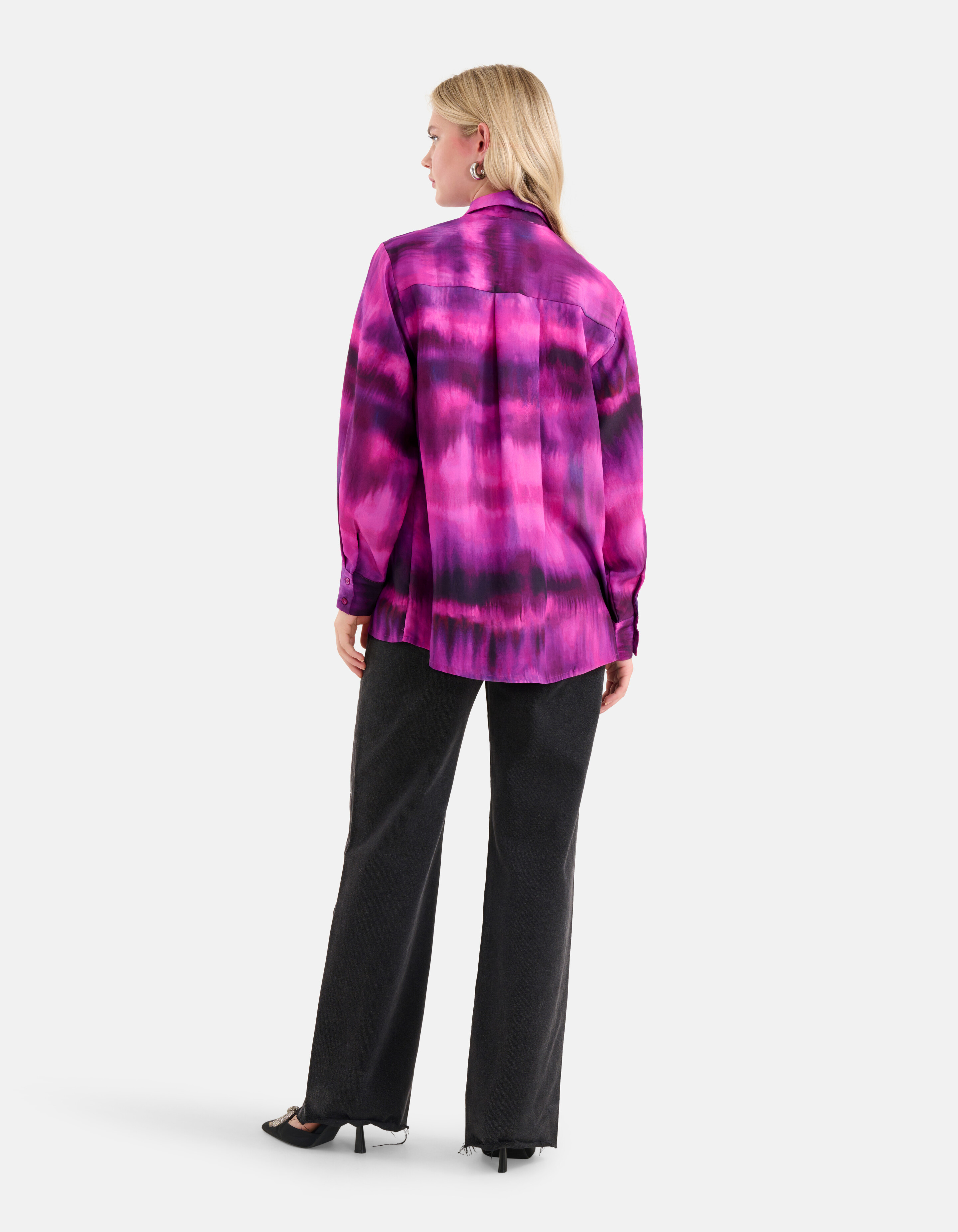 Blurry Stripe Bluse Rosa SHOEBY WOMEN