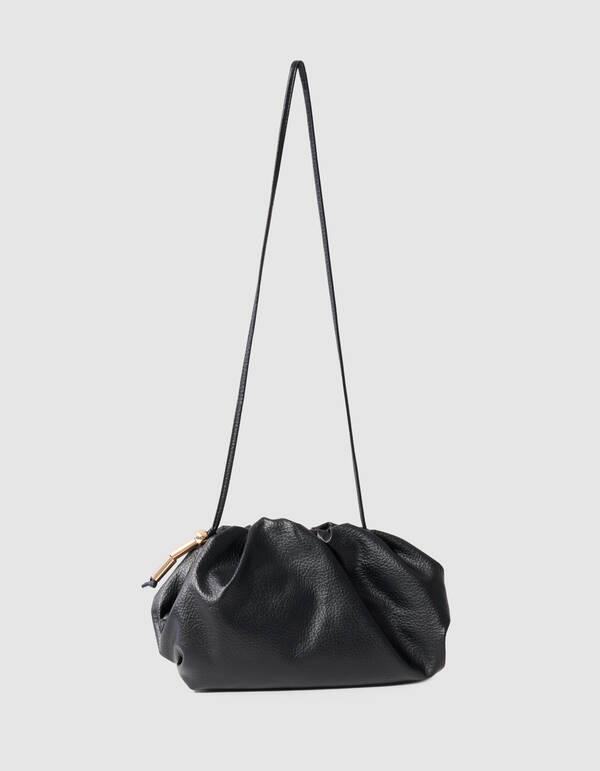 Vegane Leder-Clutch Schwarz SHOEBY ACCESSOIRES